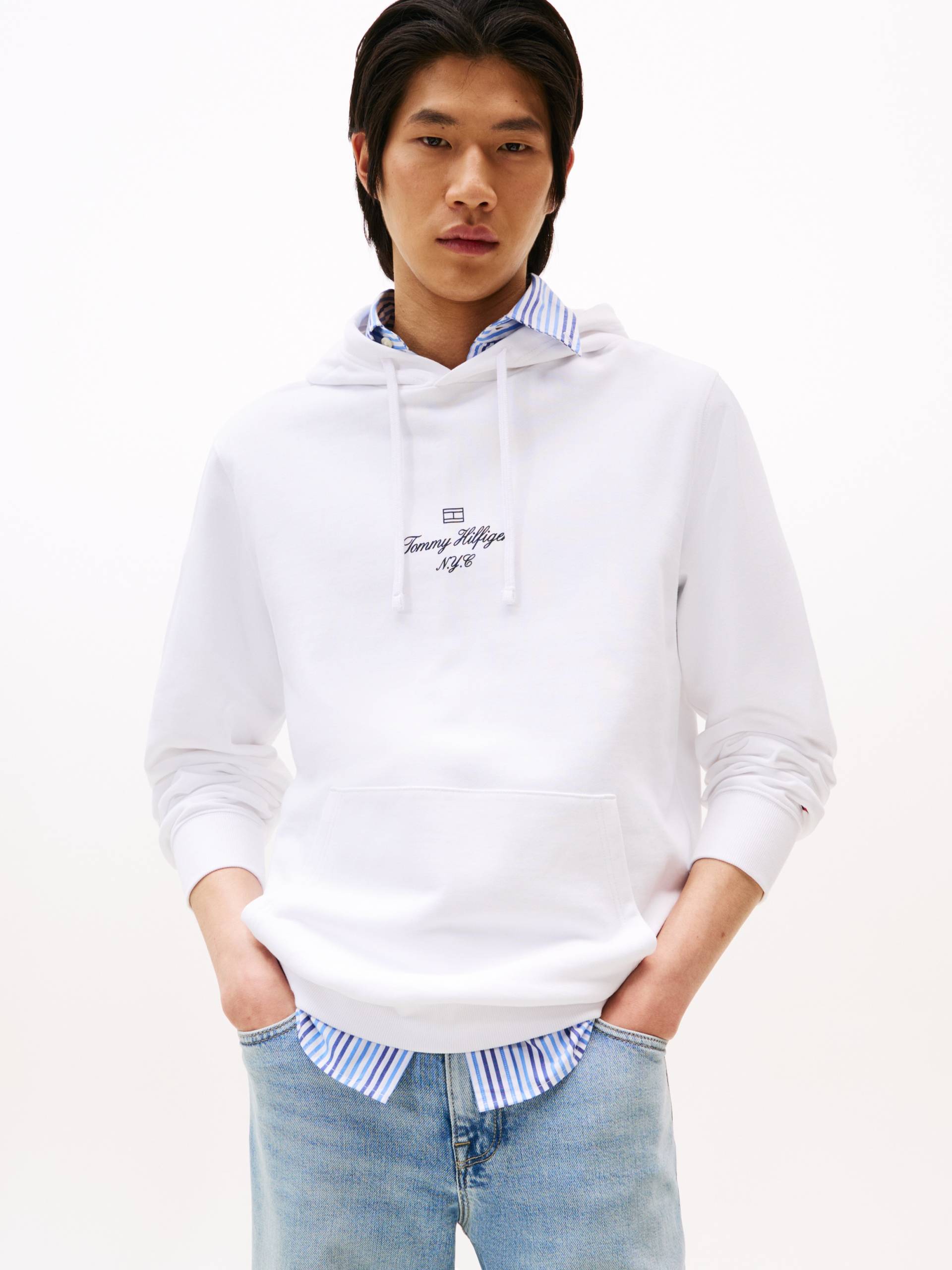 Tommy Hilfiger Hoodie »OUTLINE FLAG SCRIPT HOODIE«, mit kontrastfarbener Stickerei Tommy Hilfiger Hoodie »OUTLINE FLAG SCRIPT HOODIE«, mit kontrastfarbener Stickerei von TOMMY HILFIGER