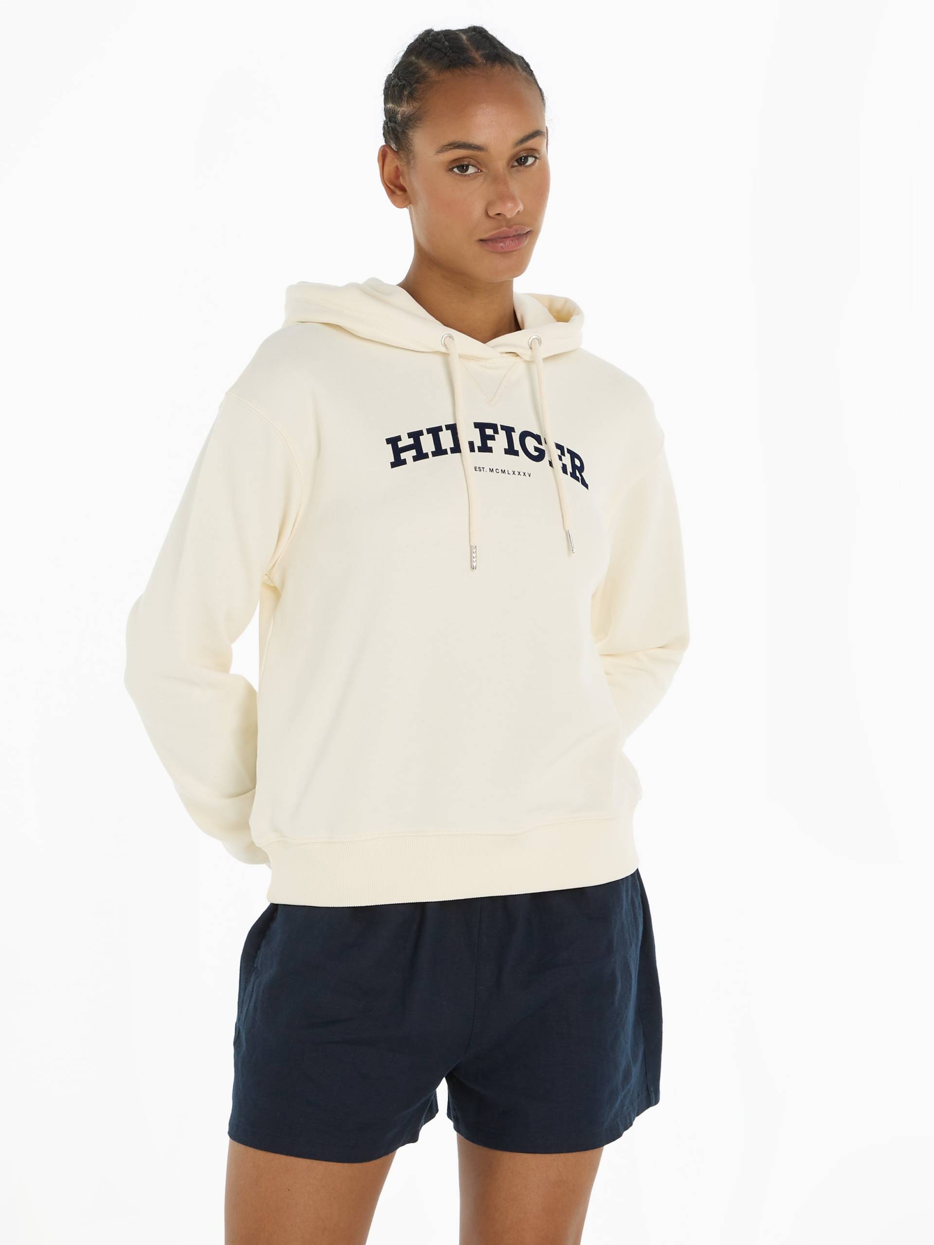 Tommy Hilfiger Hoodie »REG MONOTYPE FLOCK HOODIE« von TOMMY HILFIGER