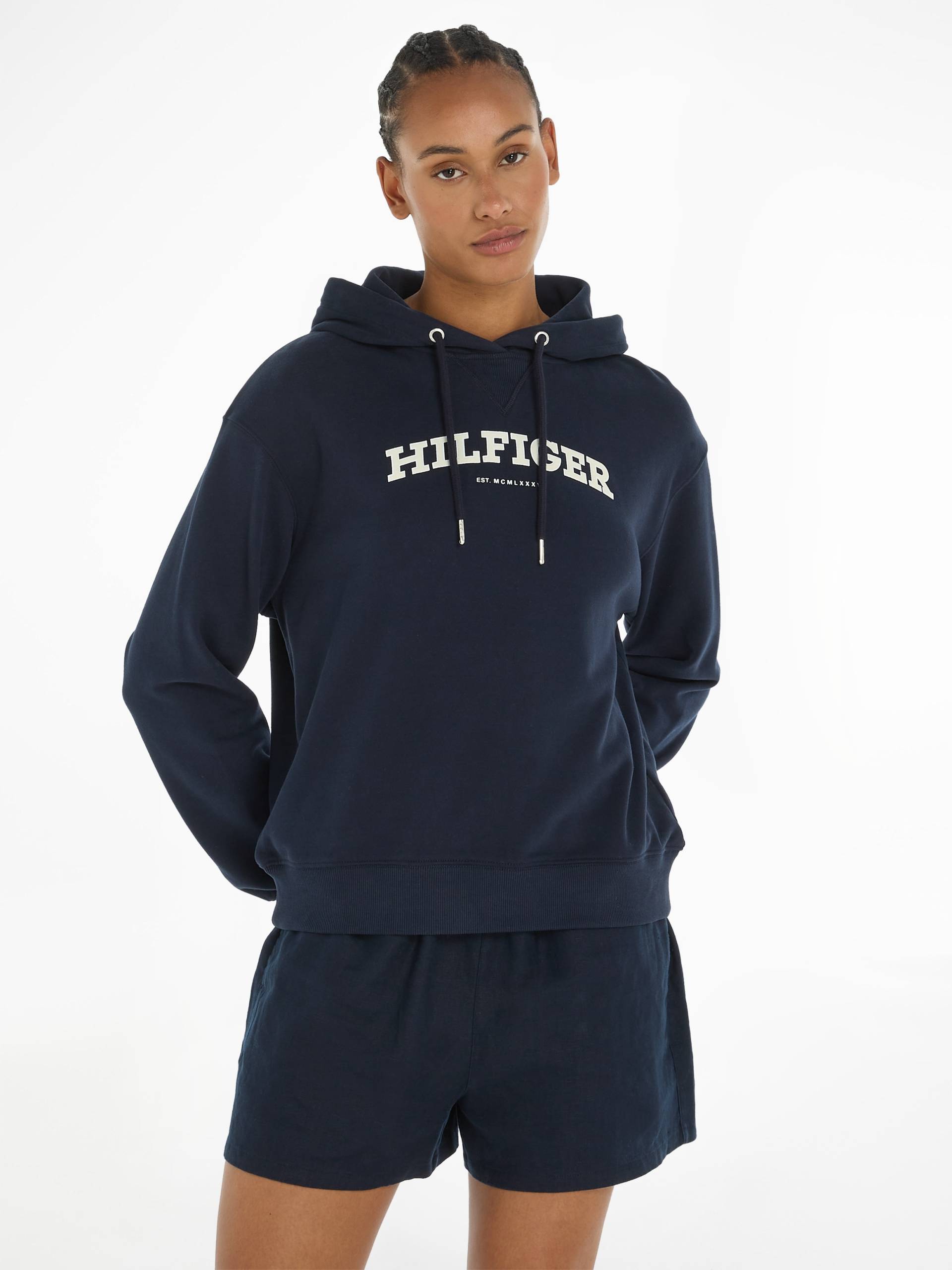 Tommy Hilfiger Hoodie »REG MONOTYPE FLOCK HOODIE« von TOMMY HILFIGER