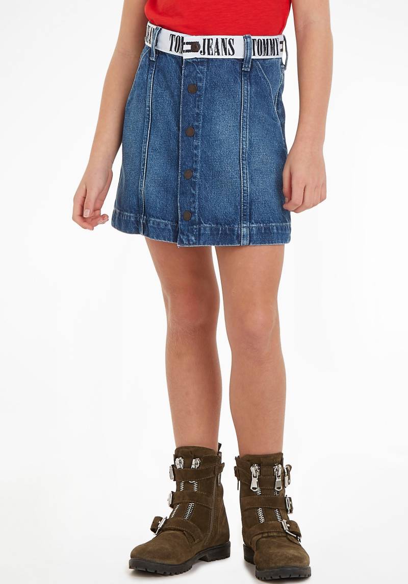 Tommy Hilfiger Jeansrock »MONOTYPE TAPE SKIRT«, Webrock mit Tommy Hilfiger Logotape von TOMMY HILFIGER
