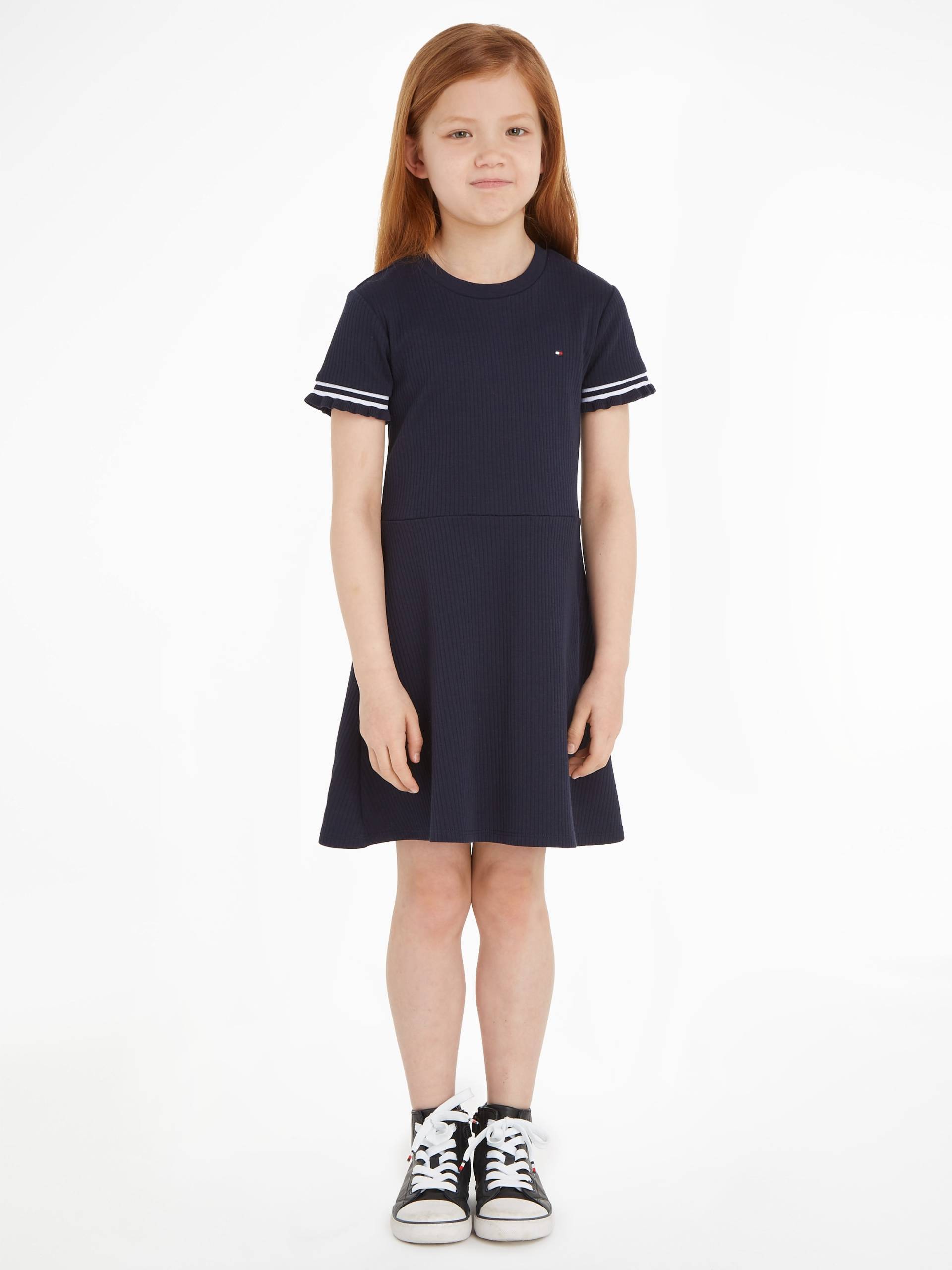 Tommy Hilfiger Jerseykleid »RUFFLE RIB KNIT DRESS« von TOMMY HILFIGER