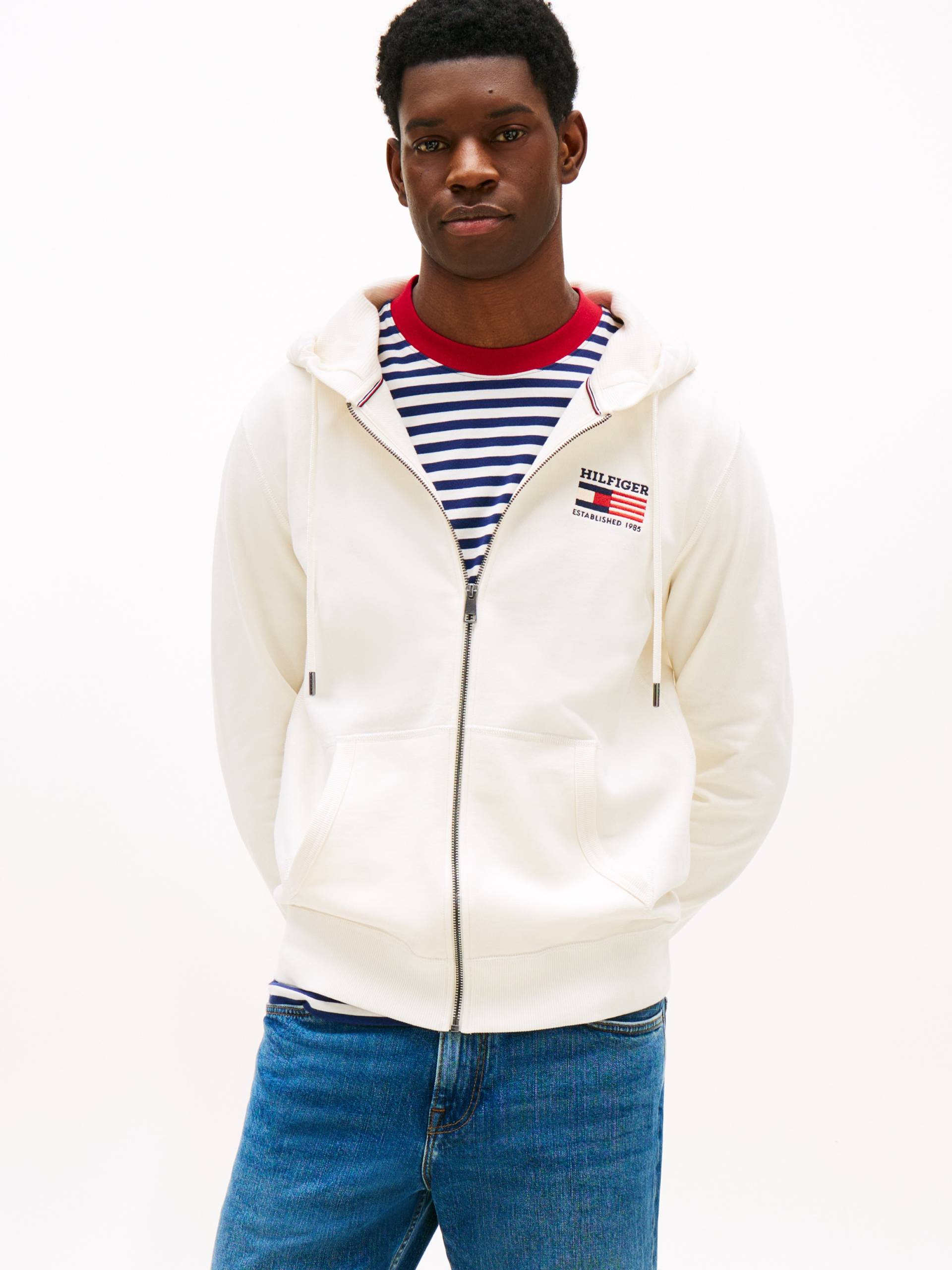 Tommy Hilfiger Kapuzensweatjacke »AMERICANA ZIP THROUGH HOODY« von TOMMY HILFIGER