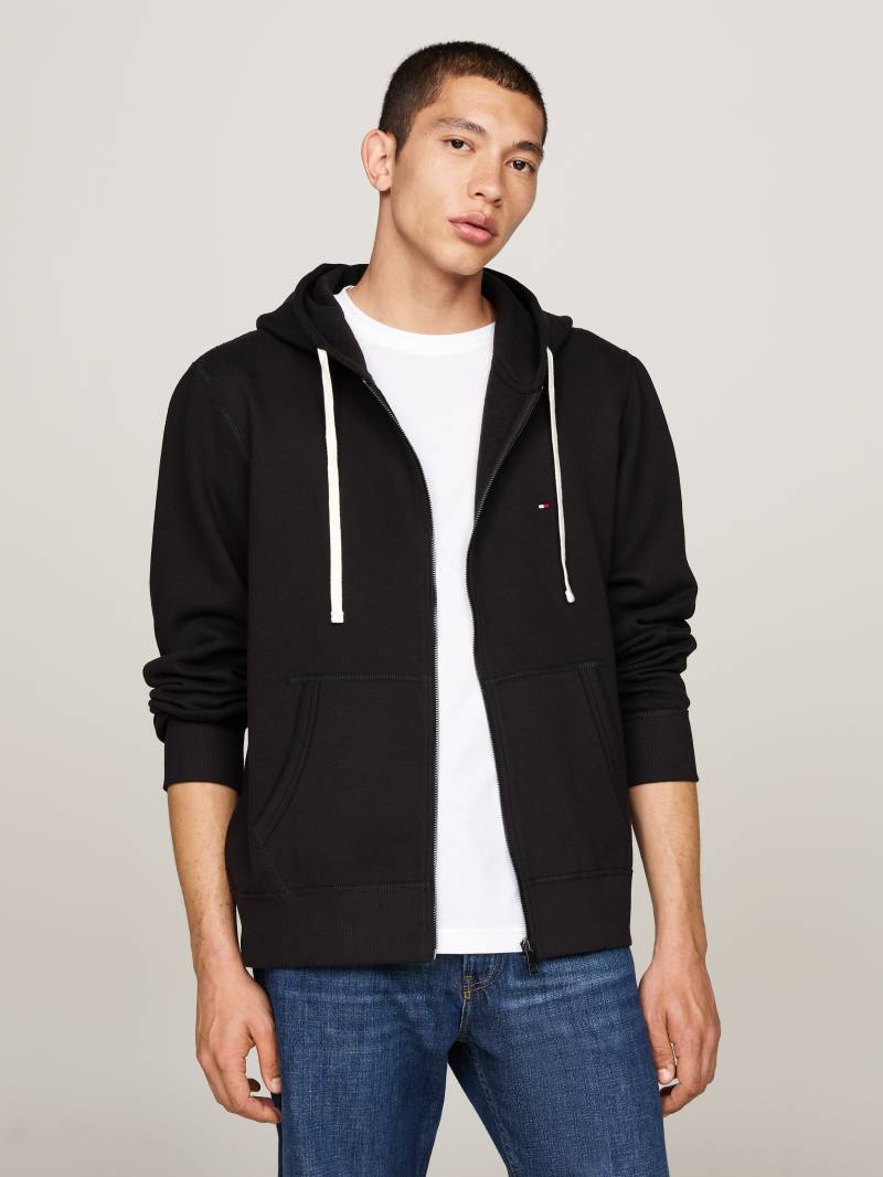Tommy Hilfiger Kapuzensweatjacke »ESSENTIAL FLEECE ZIP THROUGH«, kleine Logostickerei von TOMMY HILFIGER