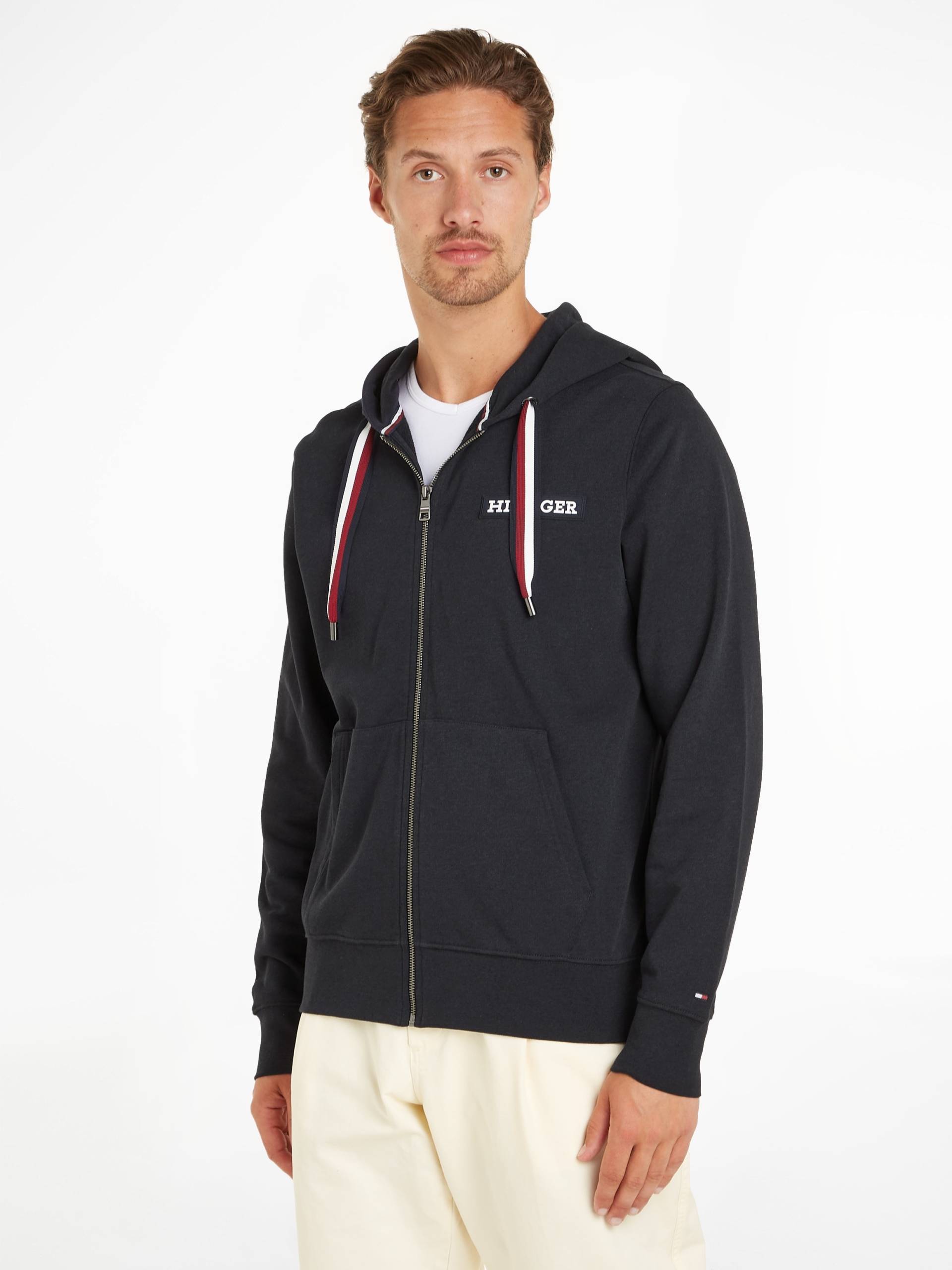 Tommy Hilfiger Kapuzensweatjacke »GLOBAL STRIPE HOODED ZIP THRU« von TOMMY HILFIGER