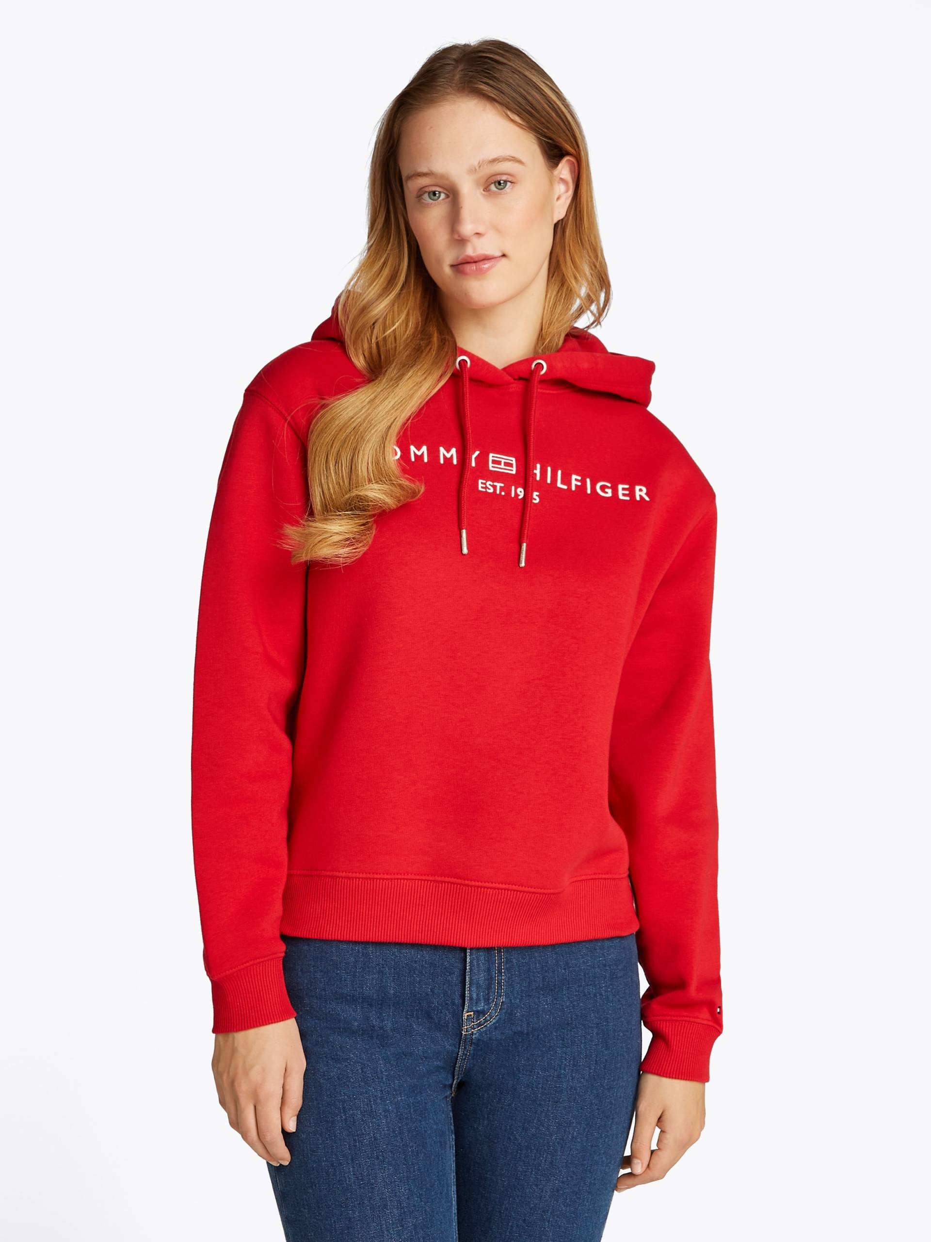 Tommy Hilfiger Kapuzensweatshirt »MDRN REG CORP LOGO HOODIE«, mit gesticktem Logo-Schriftzug Tommy Hilfiger Kapuzensweatshirt »MDRN REG CORP LOGO HOODIE«, mit gesticktem Logo-Schriftzug von TOMMY HILFIGER