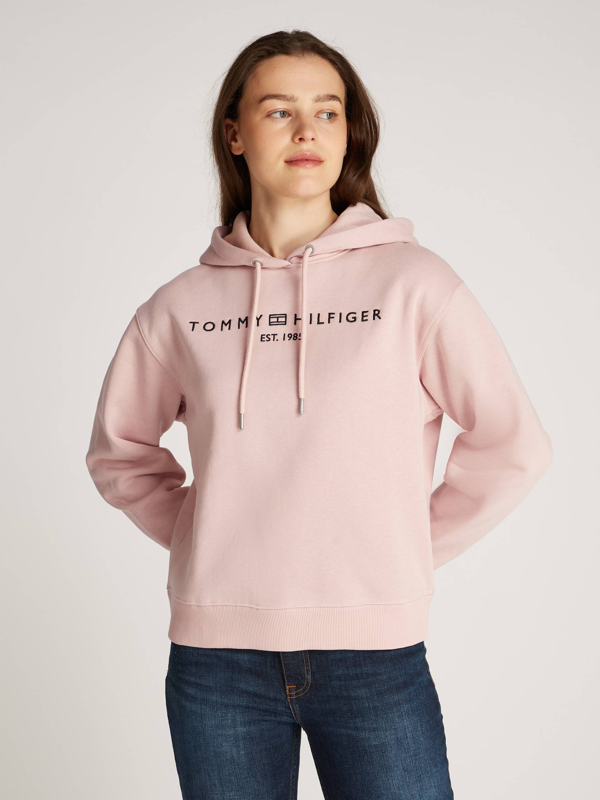 Tommy Hilfiger Kapuzensweatshirt »MDRN REG CORP LOGO HOODIE«, mit gesticktem Logo-Schriftzug von TOMMY HILFIGER