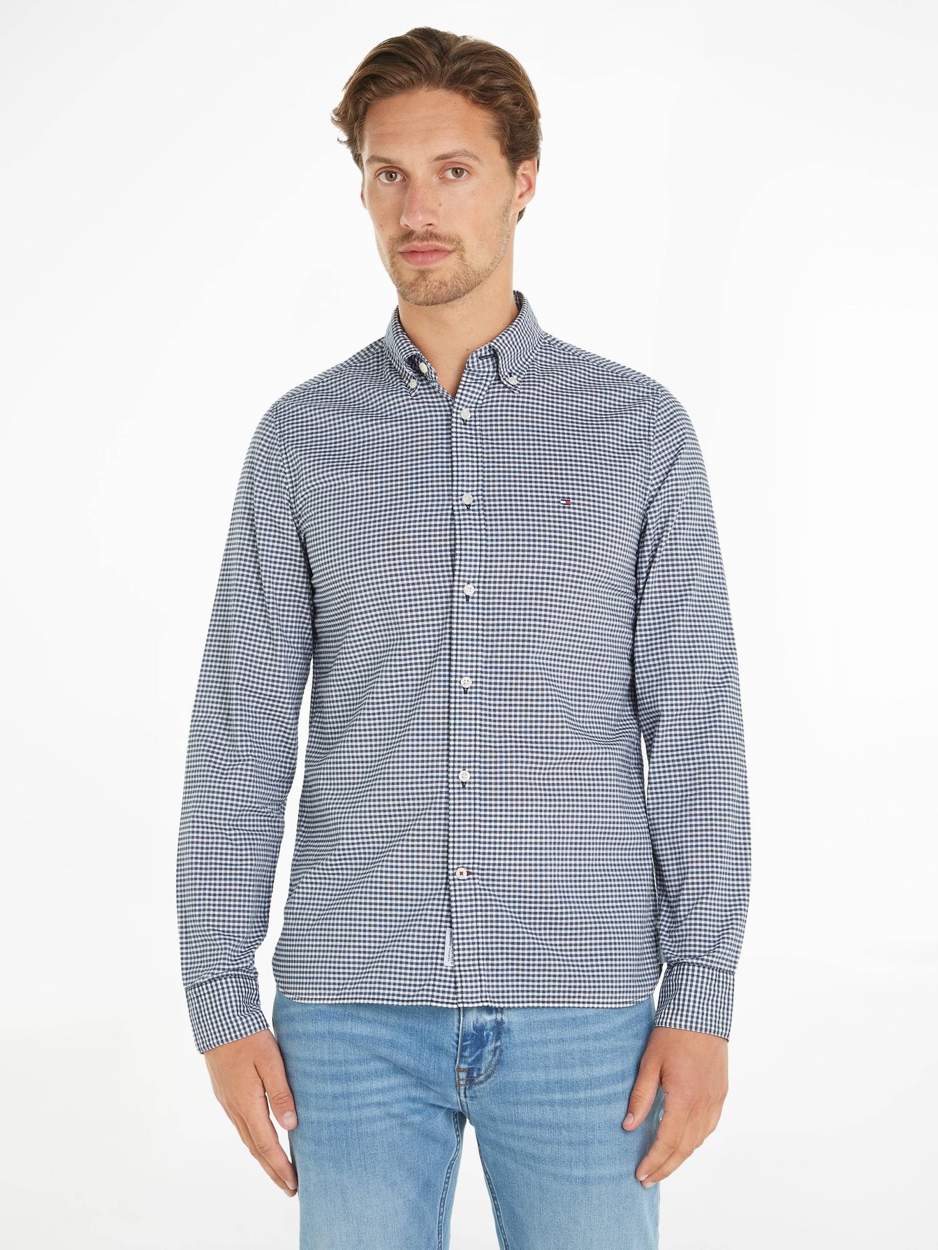 Tommy Hilfiger Karohemd »FLEX TEXTURED GINGHAM SF SHIRT«, mit kleiner Logostickerei Tommy Hilfiger Karohemd »FLEX TEXTURED GINGHAM SF SHIRT«, mit kleiner Logostickerei von TOMMY HILFIGER