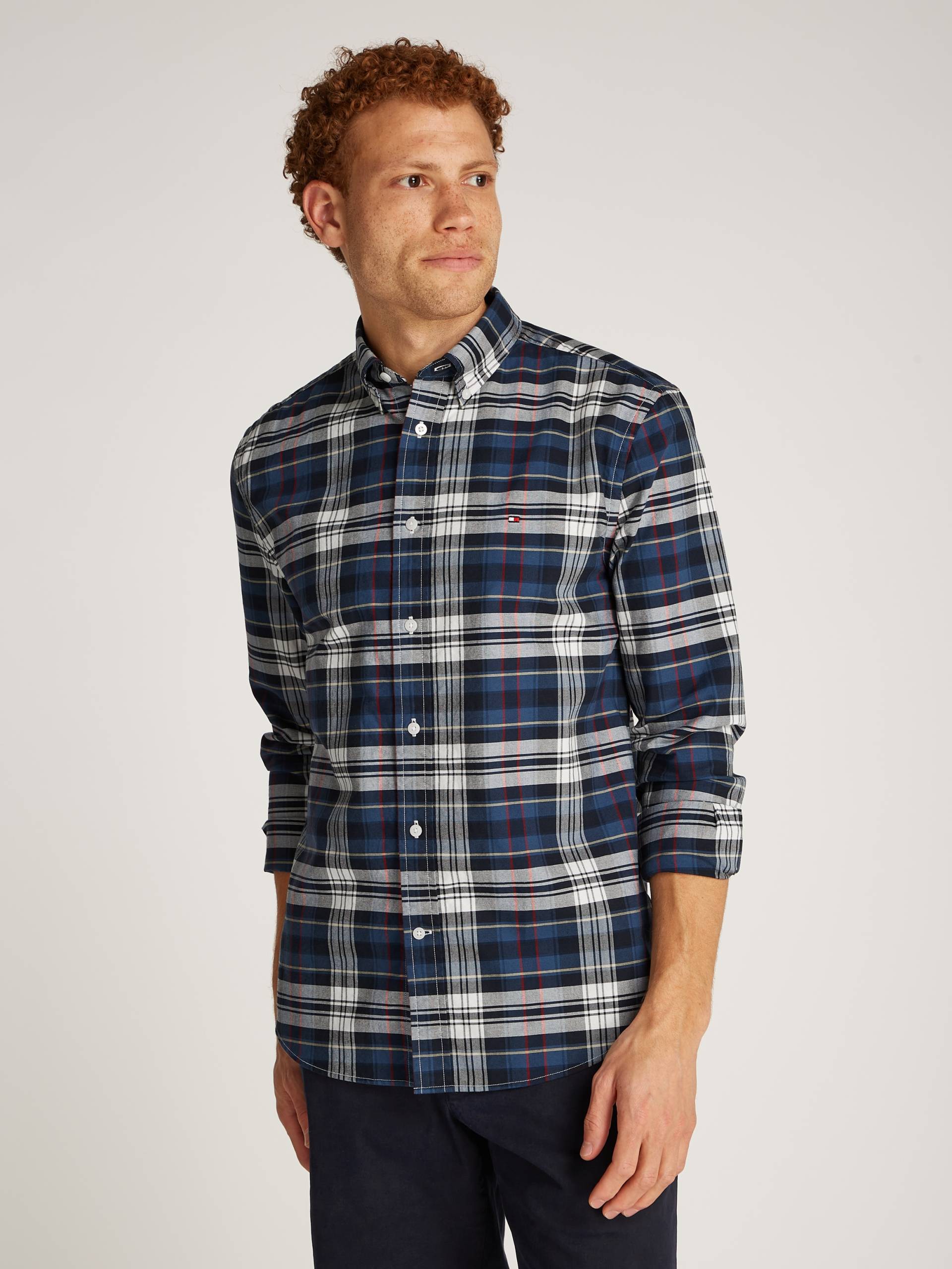 Tommy Hilfiger Karohemd »OXFORD HERITAGE PLAID RF SHIRT«, mit Schottenkaro von TOMMY HILFIGER