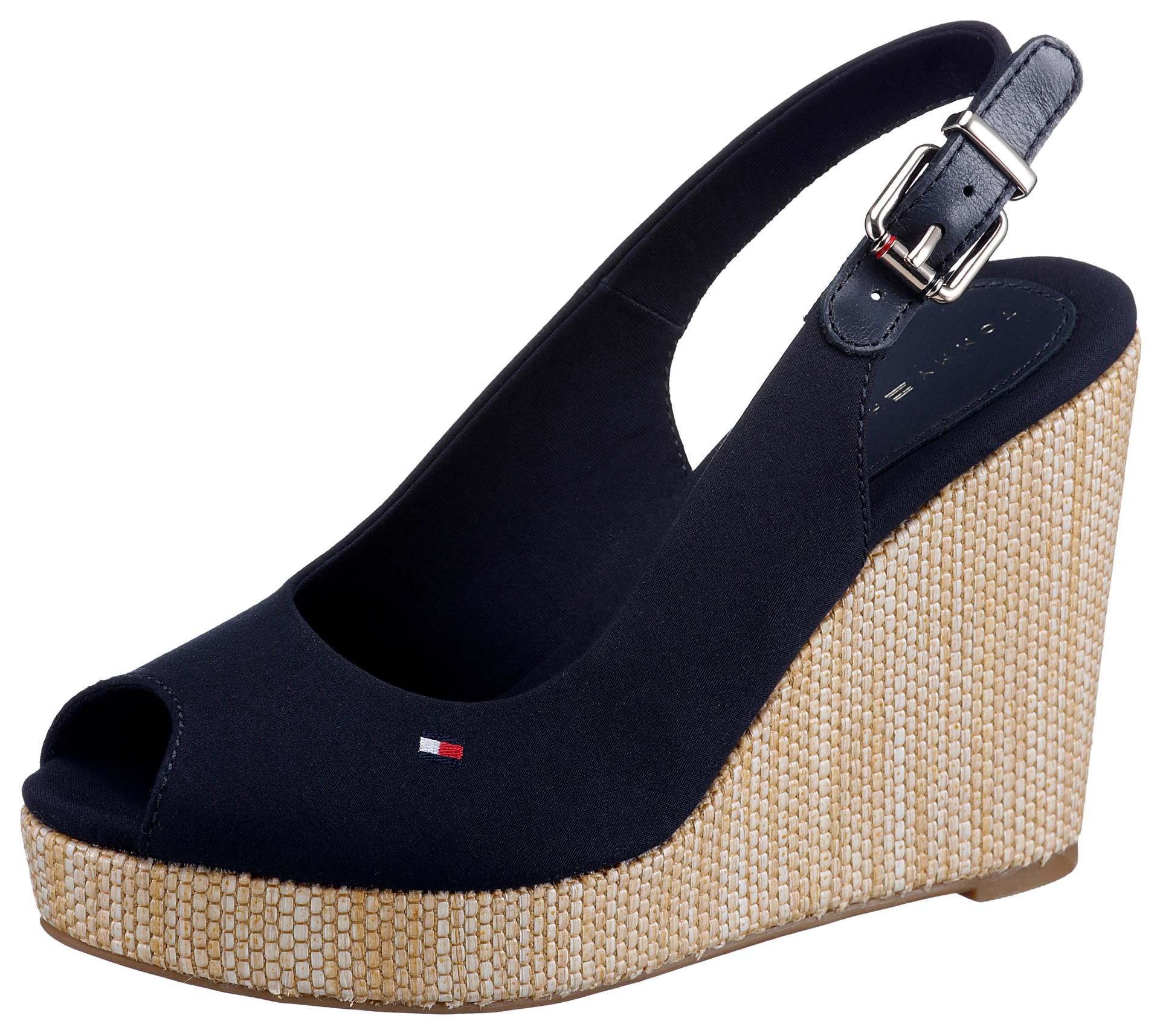 Tommy Hilfiger Keilsandalette »ICONIC ELENA SLING BACK WEDGE« von TOMMY HILFIGER