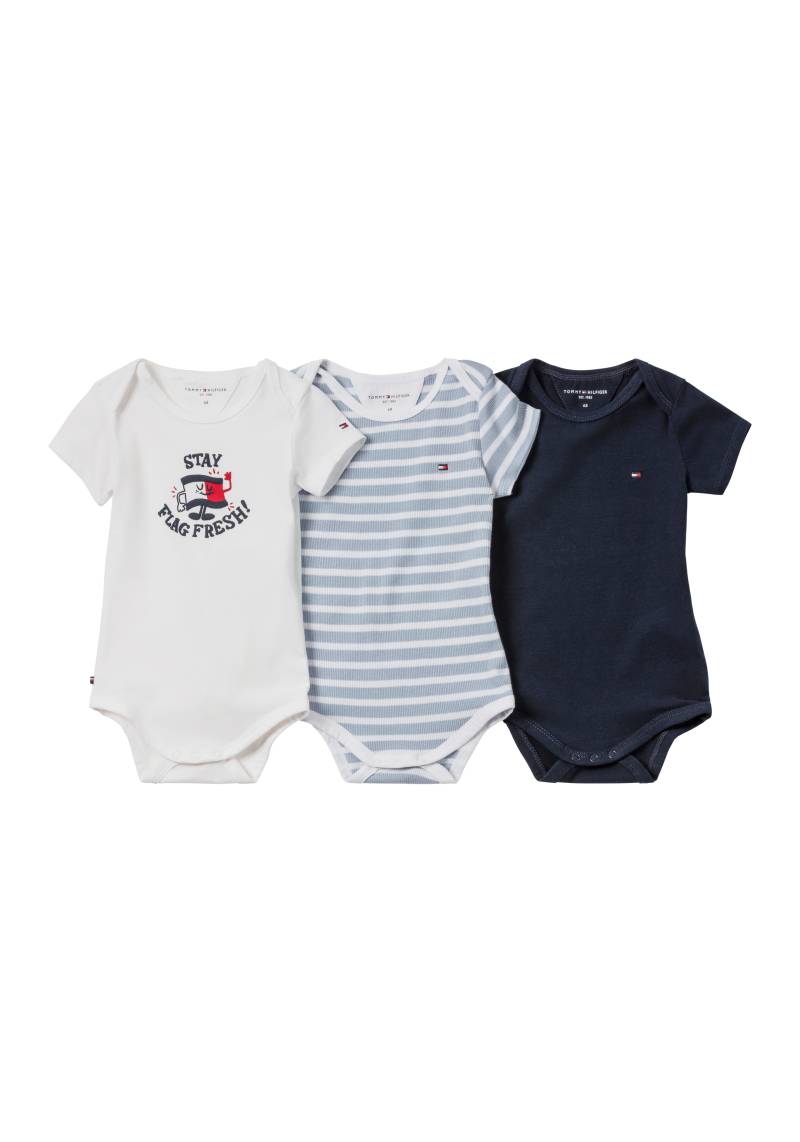 Tommy Hilfiger Kurzarmbody »3 PACK BODY SS GIFTBOX«, aus weicher Baumwollmischung von TOMMY HILFIGER