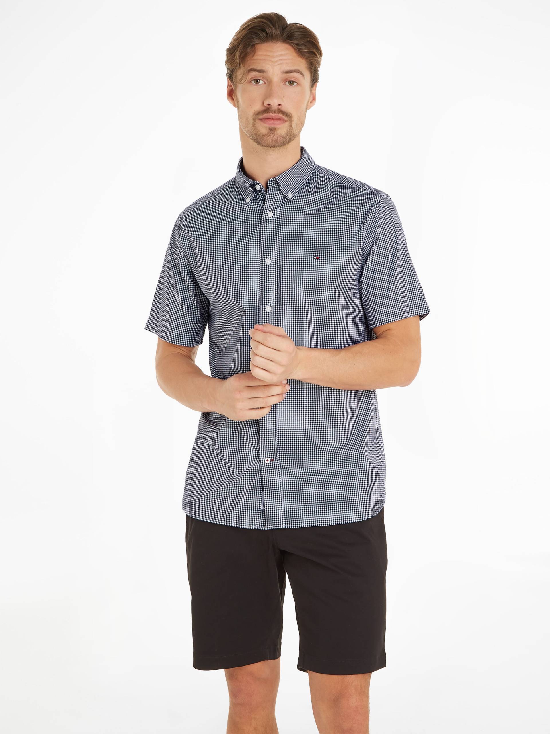 Tommy Hilfiger Kurzarmhemd »FLEX GINGHAM RF SHIRT« von TOMMY HILFIGER