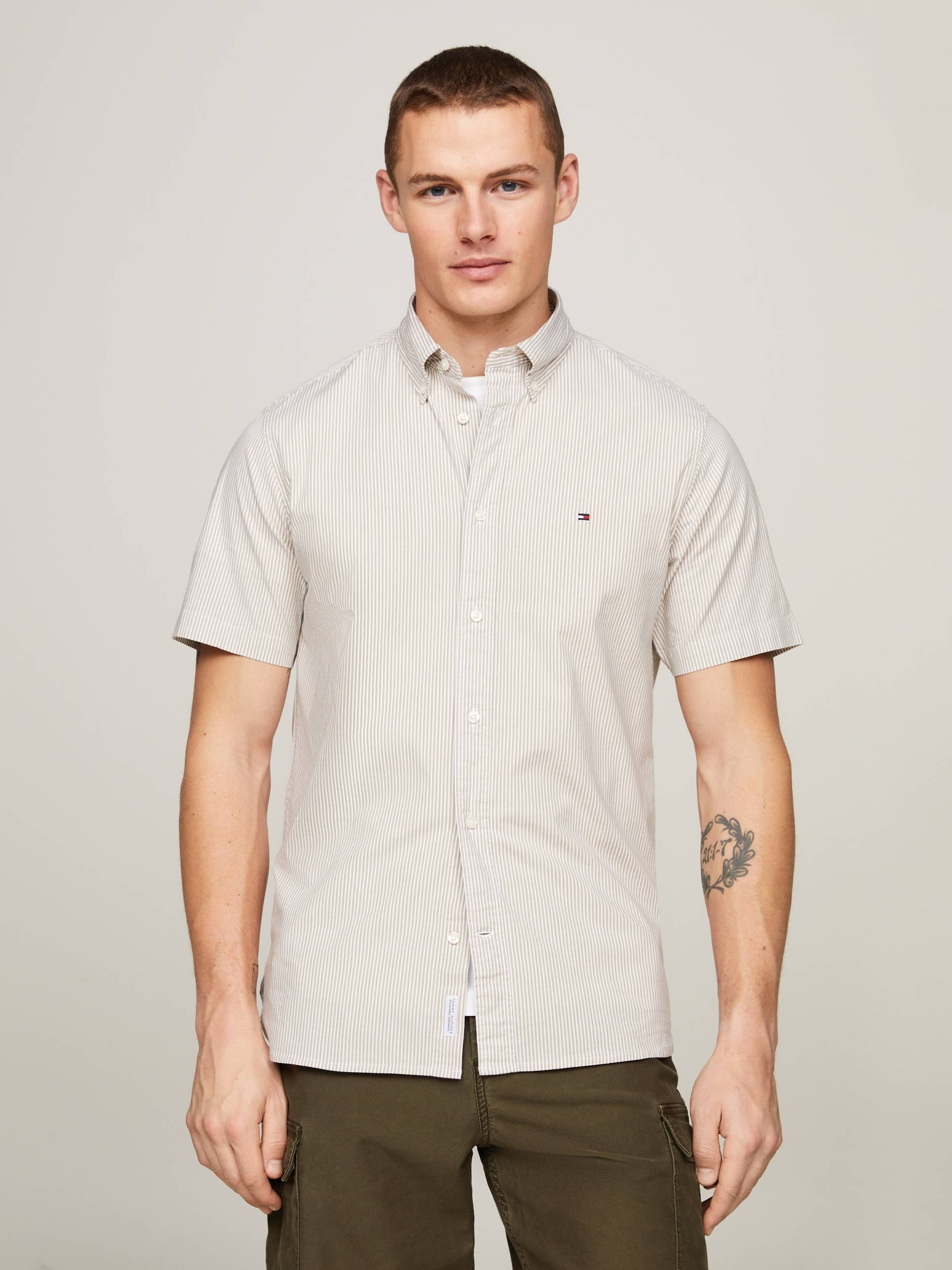 Tommy Hilfiger Kurzarmhemd »FLEX MULTI STRIPE RF SHIRT« von TOMMY HILFIGER