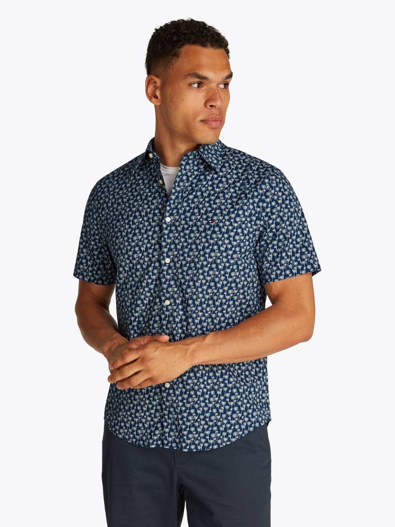 Tommy Hilfiger Kurzarmhemd »FLEX POPLIN PALM SS SF SHIRT« von TOMMY HILFIGER