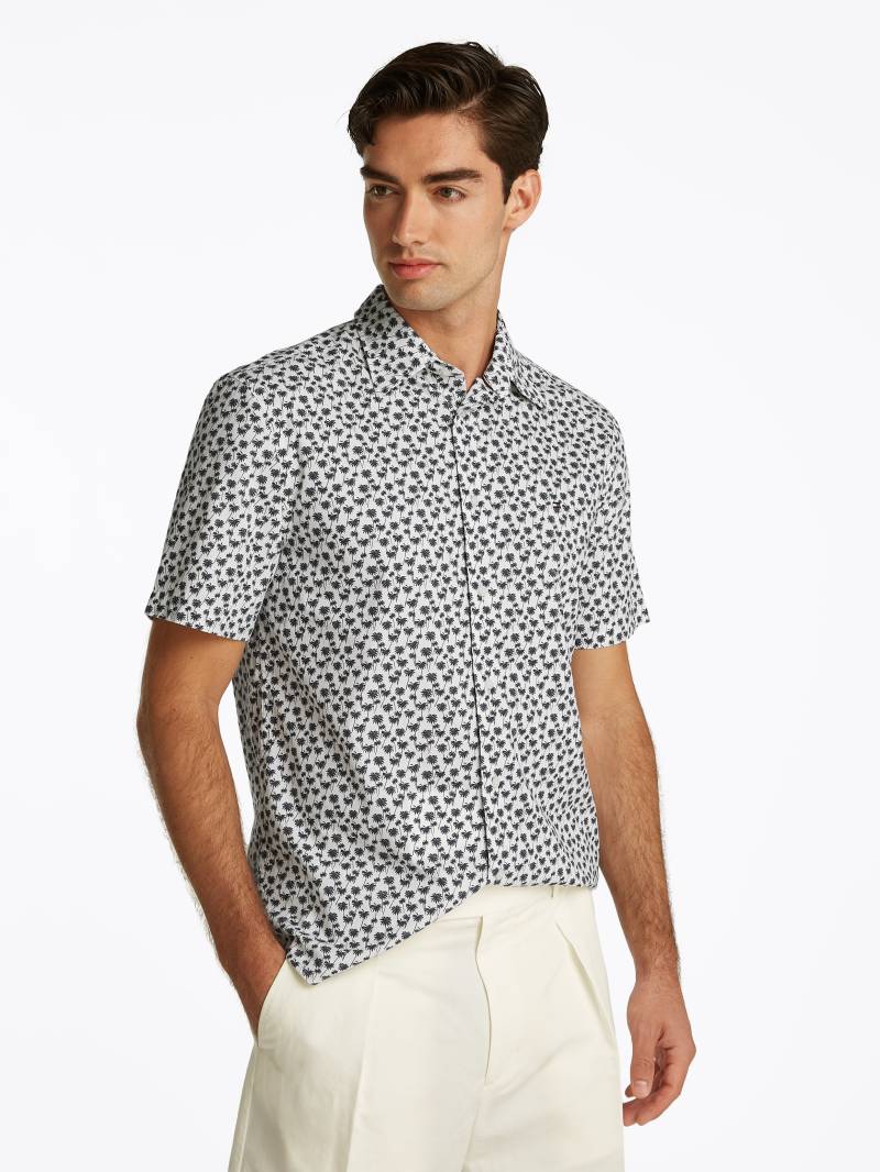 Tommy Hilfiger Kurzarmhemd »FLEX POPLIN PALM SS SF SHIRT« von TOMMY HILFIGER
