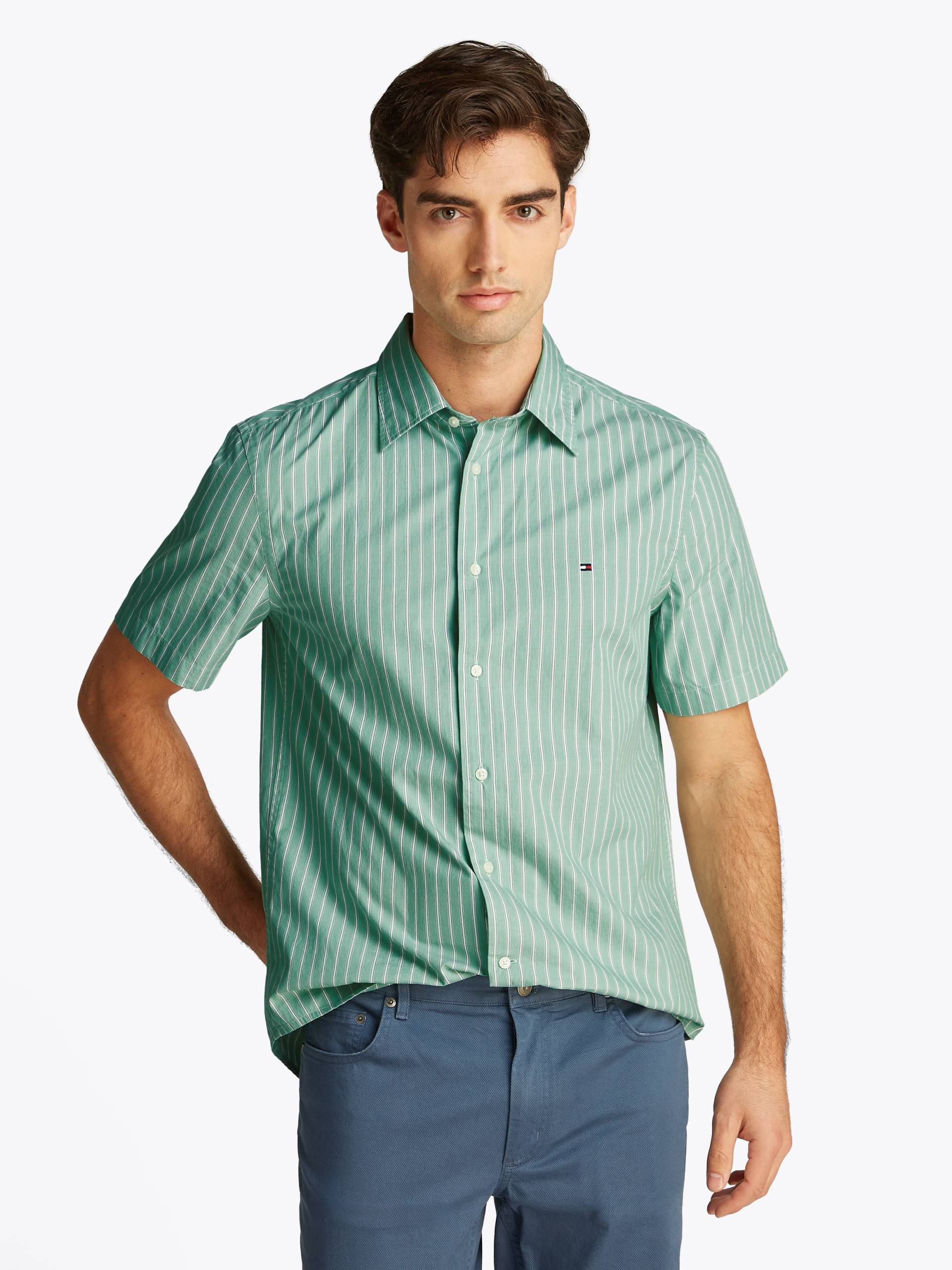 Tommy Hilfiger Kurzarmhemd »FLEX POPLIN RETRO STP SS SHIRT« von TOMMY HILFIGER