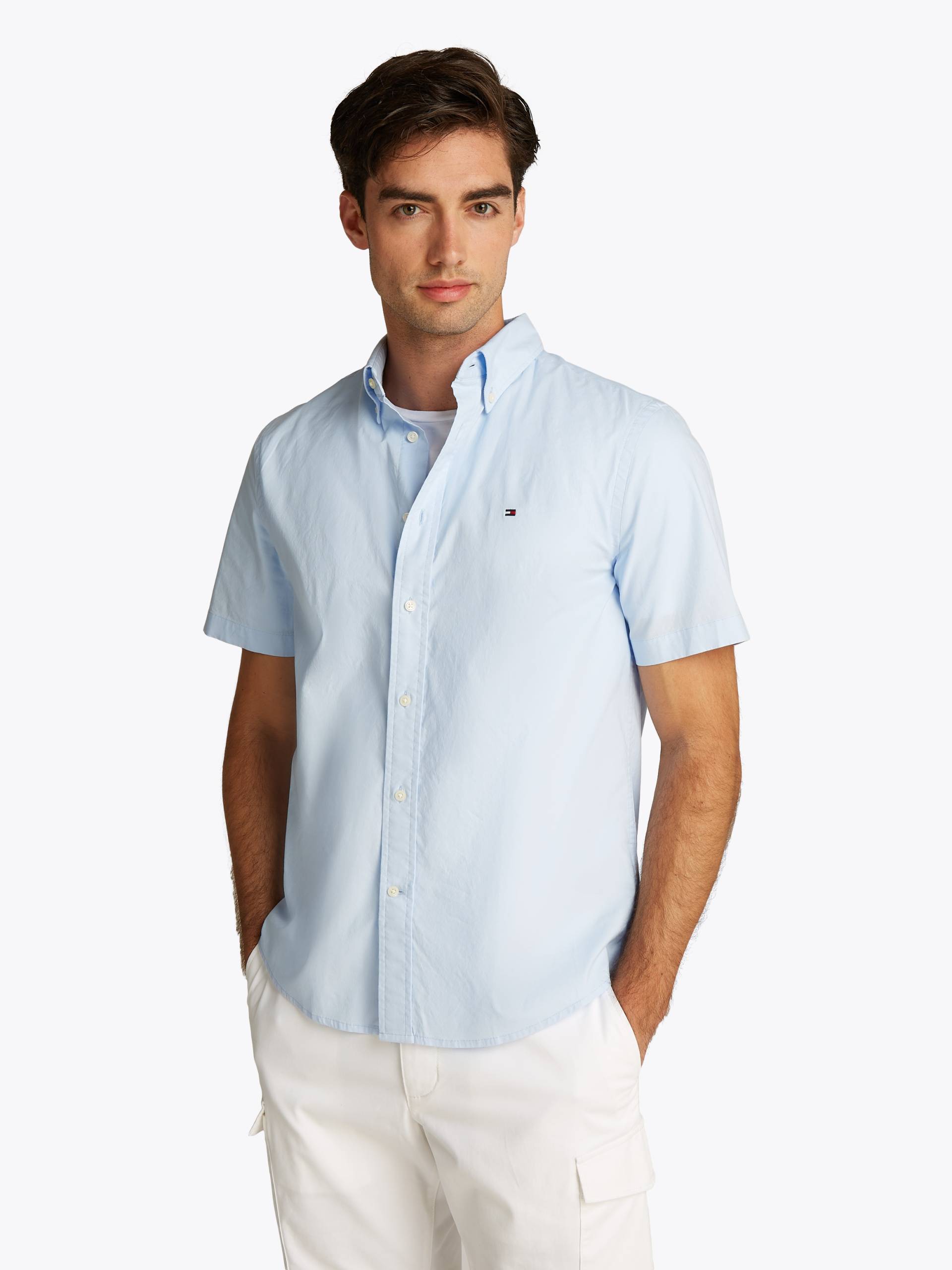 Tommy Hilfiger Kurzarmhemd »FLEX POPLIN SOLID S/S SHIRT« Tommy Hilfiger Kurzarmhemd »FLEX POPLIN SOLID S/S SHIRT« von TOMMY HILFIGER
