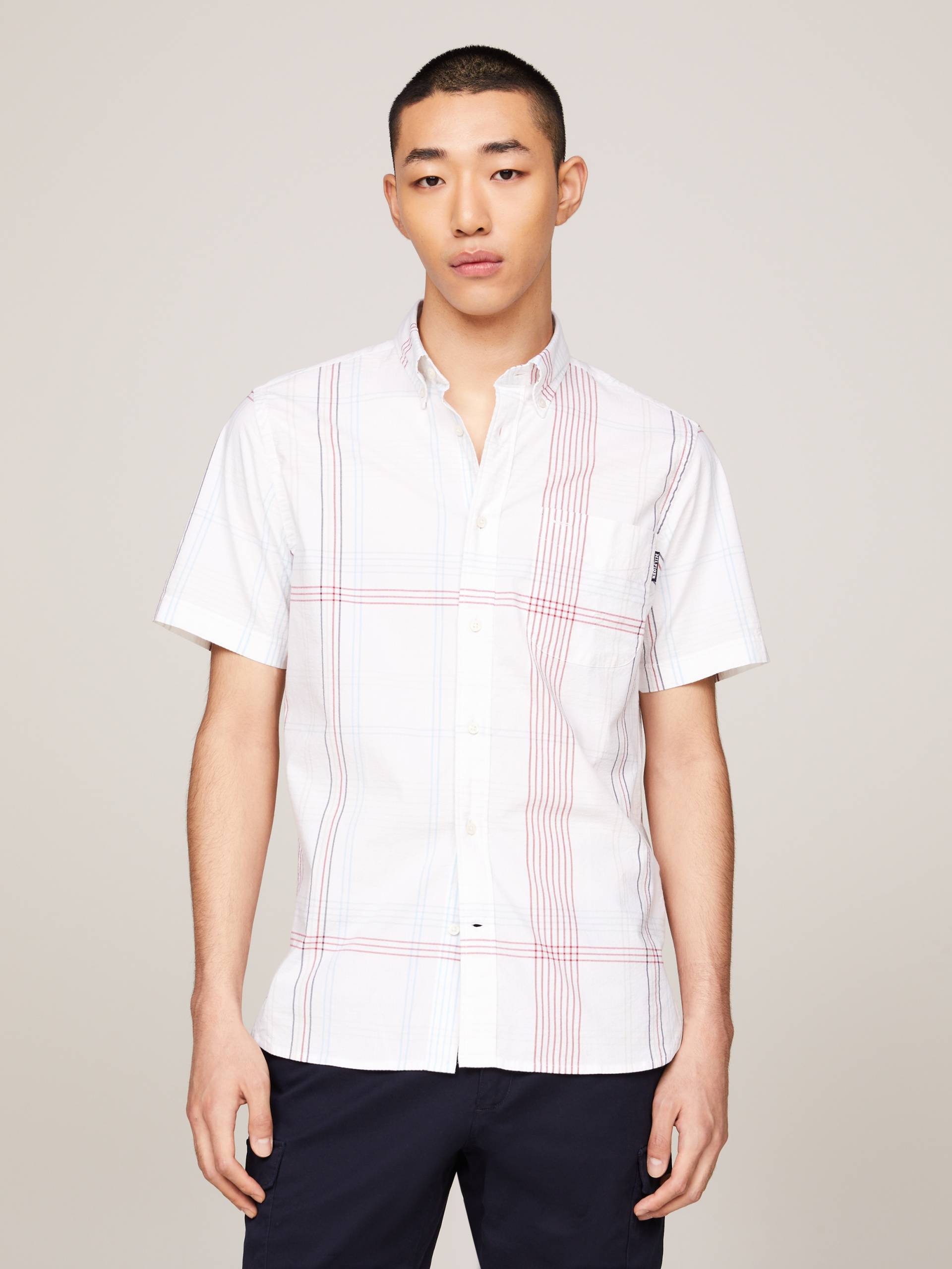 Tommy Hilfiger Kurzarmhemd »RWB LINE CHECK RF SHIRT S/S« Tommy Hilfiger Kurzarmhemd »RWB LINE CHECK RF SHIRT S/S« von TOMMY HILFIGER