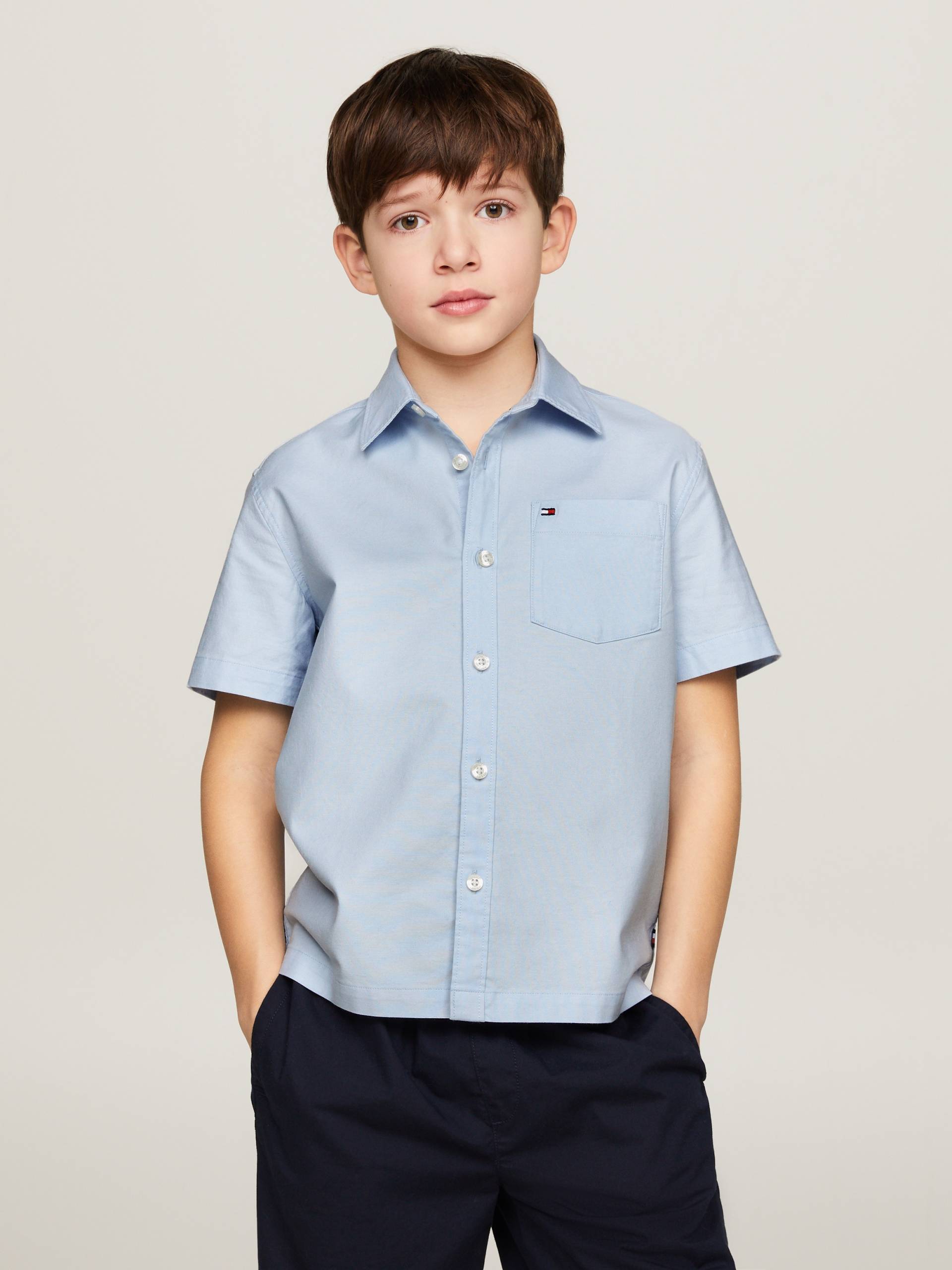 Tommy Hilfiger Kurzarmhemd »SOLID OXFORD SHIRT S/S«, Kinder bis 16 Jahre Tommy Hilfiger Kurzarmhemd »SOLID OXFORD SHIRT S/S«, Kinder bis 16 Jahre von TOMMY HILFIGER