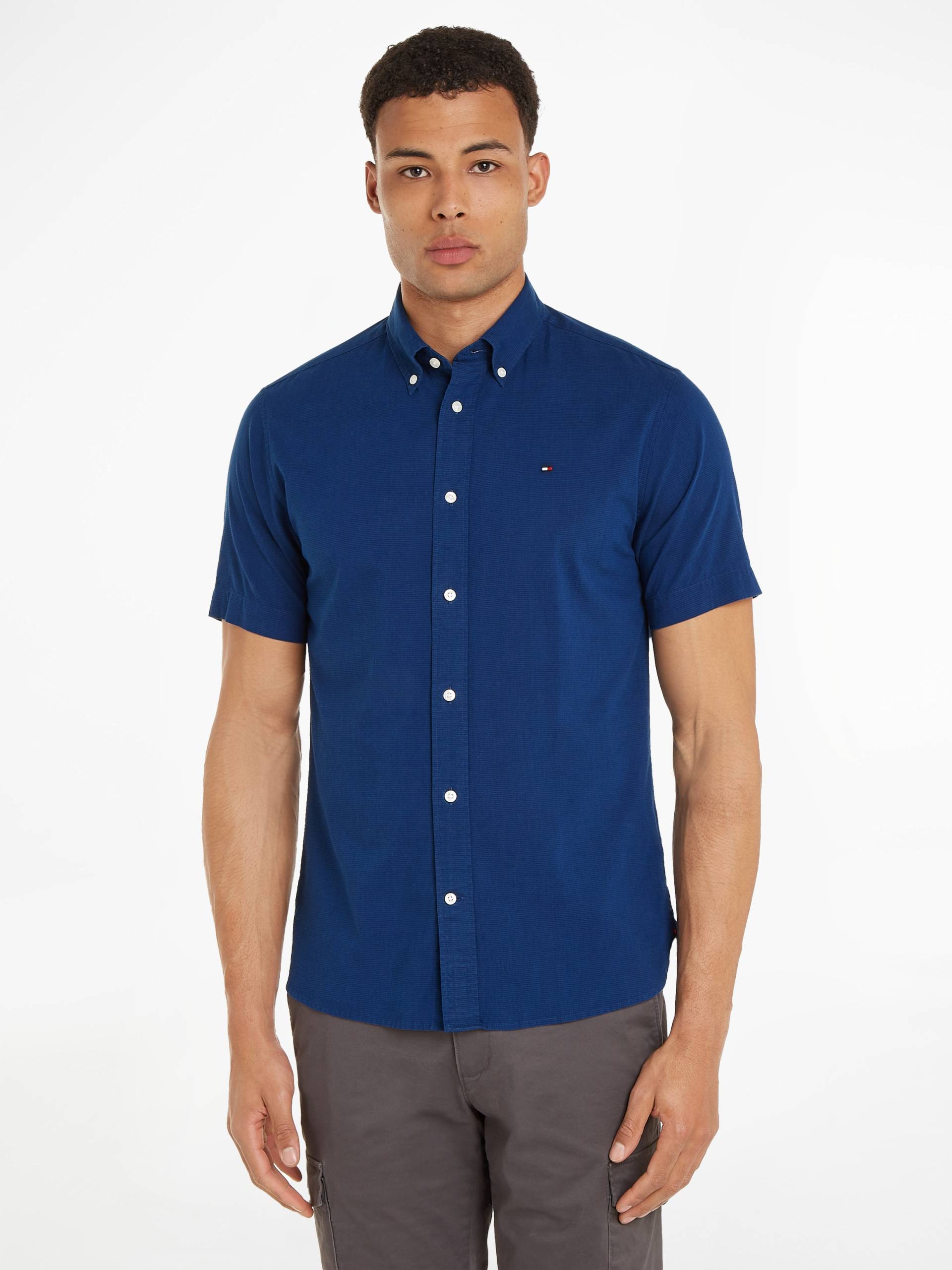 Tommy Hilfiger Kurzarmhemd »W-CO/LI FAKE SOLID RF SHIRT« von TOMMY HILFIGER