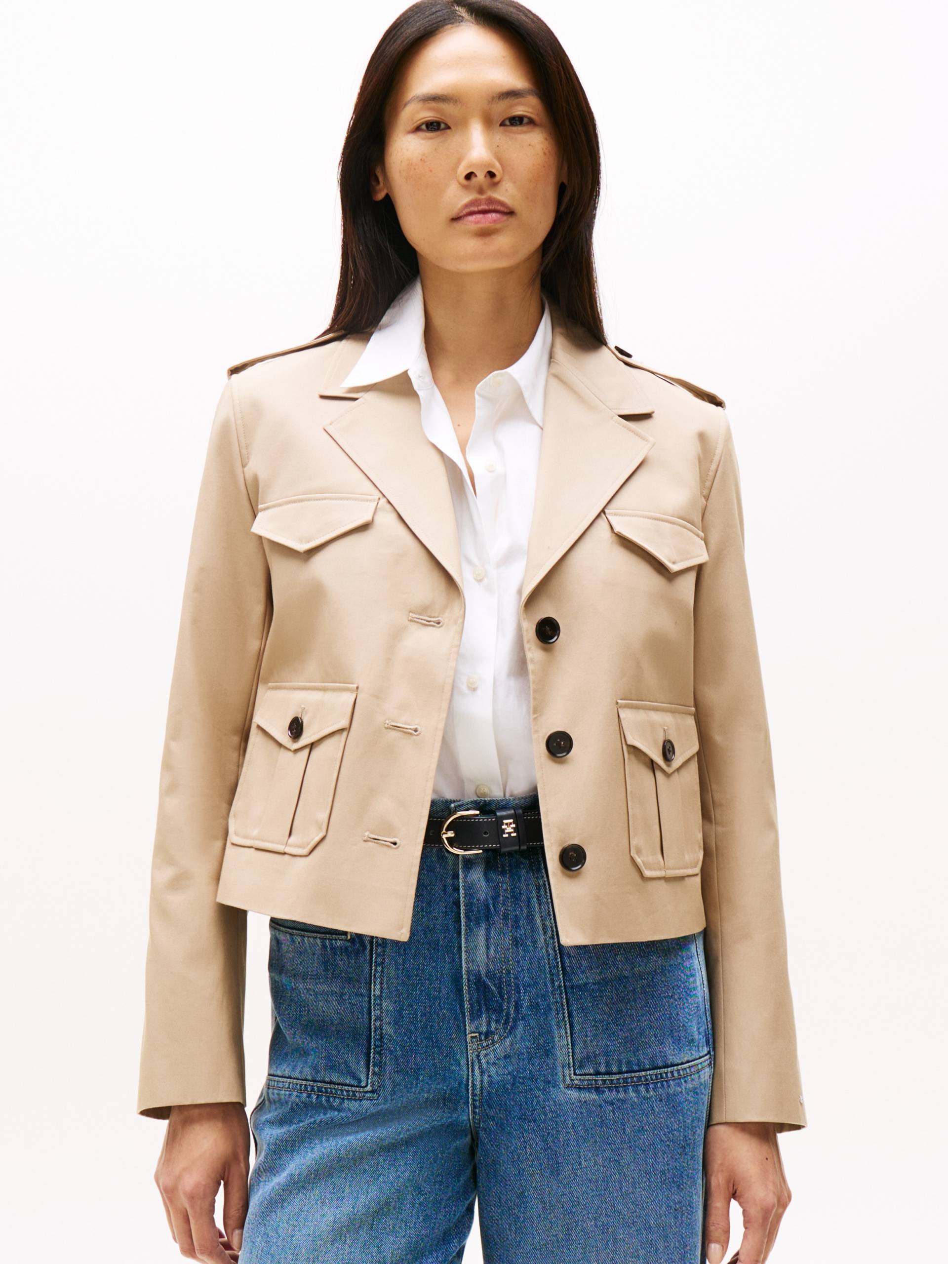 Tommy Hilfiger Kurzblazer »COTTON REGULAR LADY JACKET« Tommy Hilfiger Kurzblazer »COTTON REGULAR LADY JACKET« von TOMMY HILFIGER