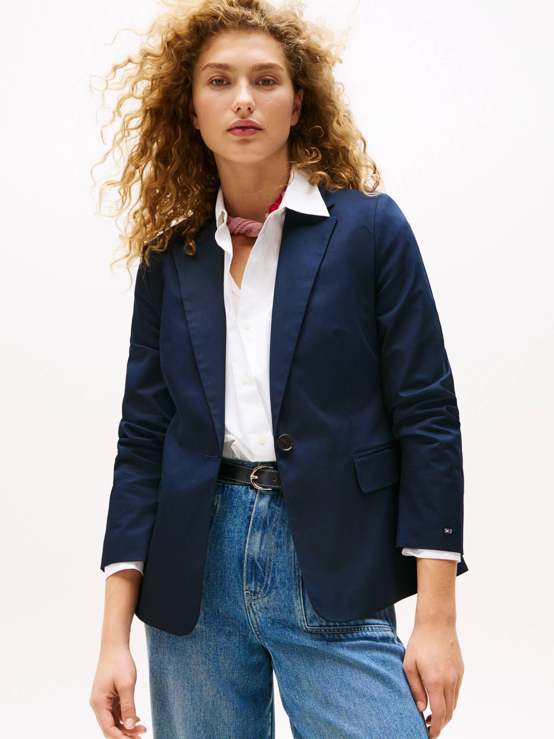 Tommy Hilfiger Kurzblazer »COTTON SLIM BLAZER« Tommy Hilfiger Kurzblazer »COTTON SLIM BLAZER« von TOMMY HILFIGER