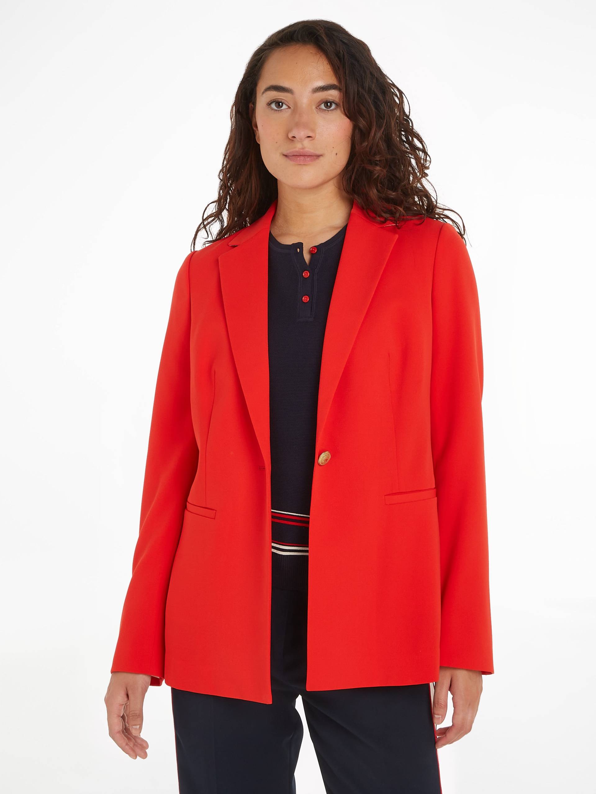 Tommy Hilfiger Kurzblazer »GOLD BUTTON SLIM FIT SB BLAZER«, mit Rückenschlitz Tommy Hilfiger Kurzblazer »GOLD BUTTON SLIM FIT SB BLAZER«, mit Rückenschlitz von TOMMY HILFIGER