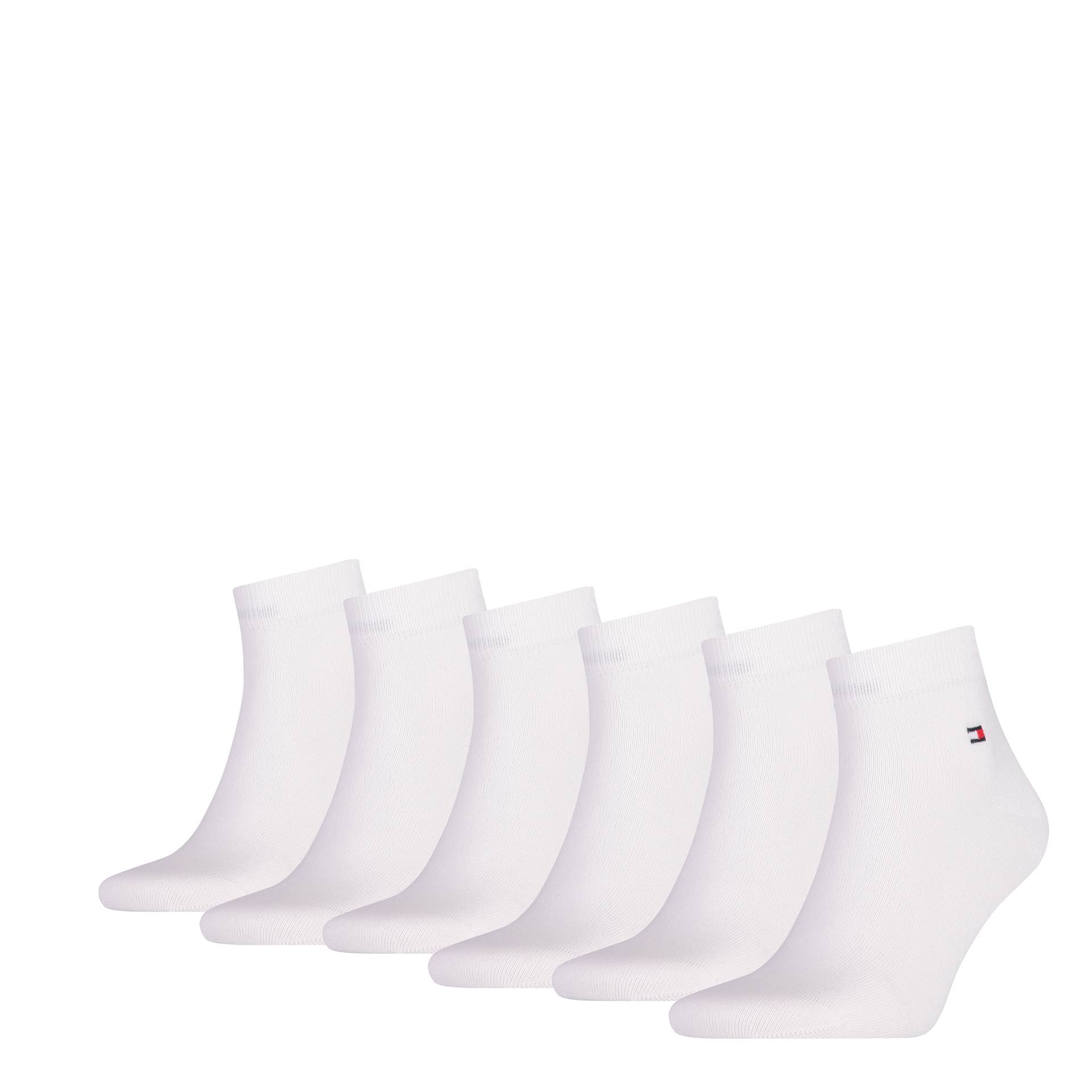 Tommy Hilfiger Kurzsocken »TH MEN QUARTER 6P ECOM«, (6 Paar, 6 Paar), mit Logostickerei von TOMMY HILFIGER