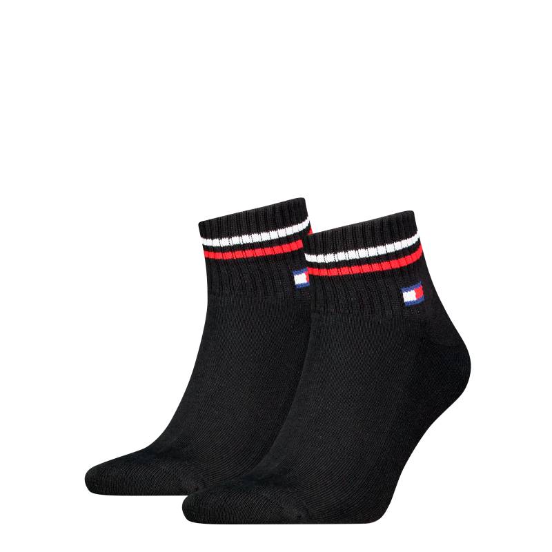 Tommy Hilfiger Kurzsocken »TH UNI TJ QUARTER 2P ICONIC«, (2 Paar), Half-Terry-Sohle für zusätzlichen Komfort von TOMMY HILFIGER