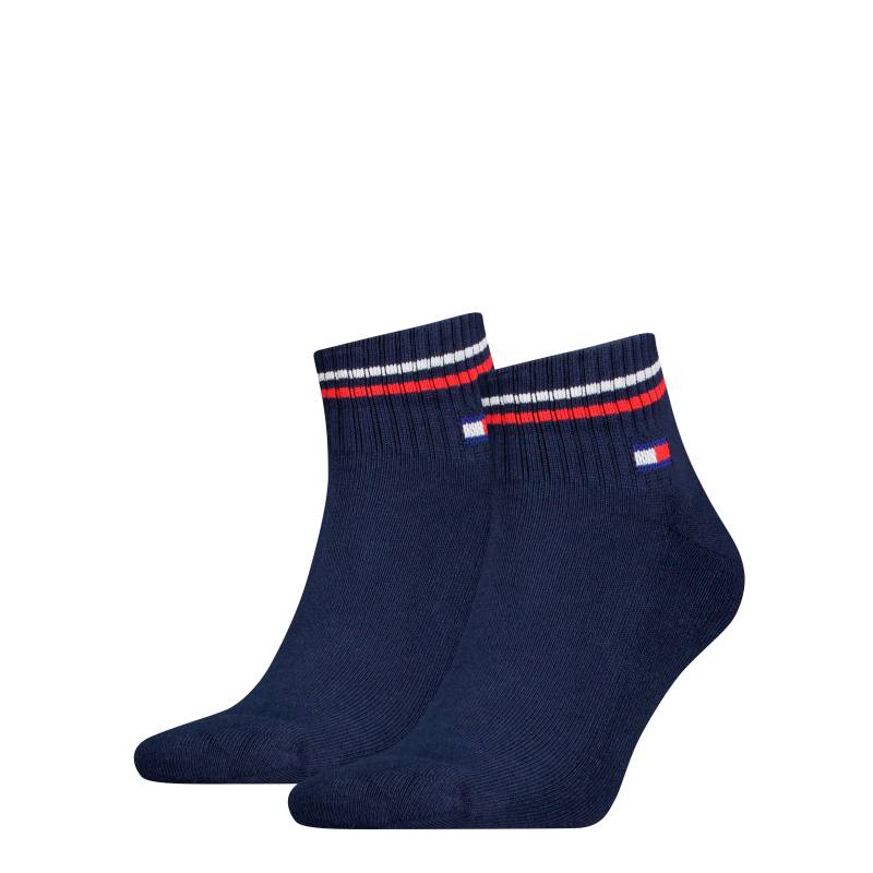 Tommy Hilfiger Kurzsocken »TH UNI TJ QUARTER 2P ICONIC«, (2 Paar), Half-Terry-Sohle für zusätzlichen Komfort von TOMMY HILFIGER