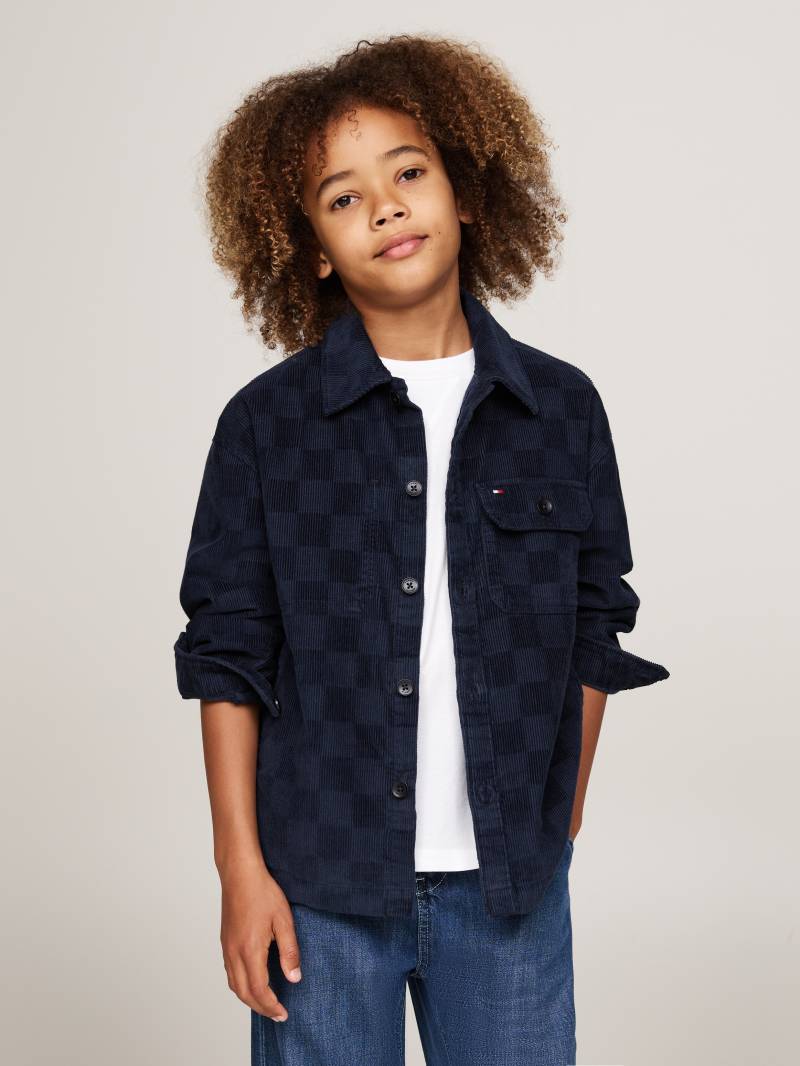 Tommy Hilfiger Langarmhemd »CHECKERBOARD CORDUROY SHIRT LS«, mit Schachbrett-Print von TOMMY HILFIGER