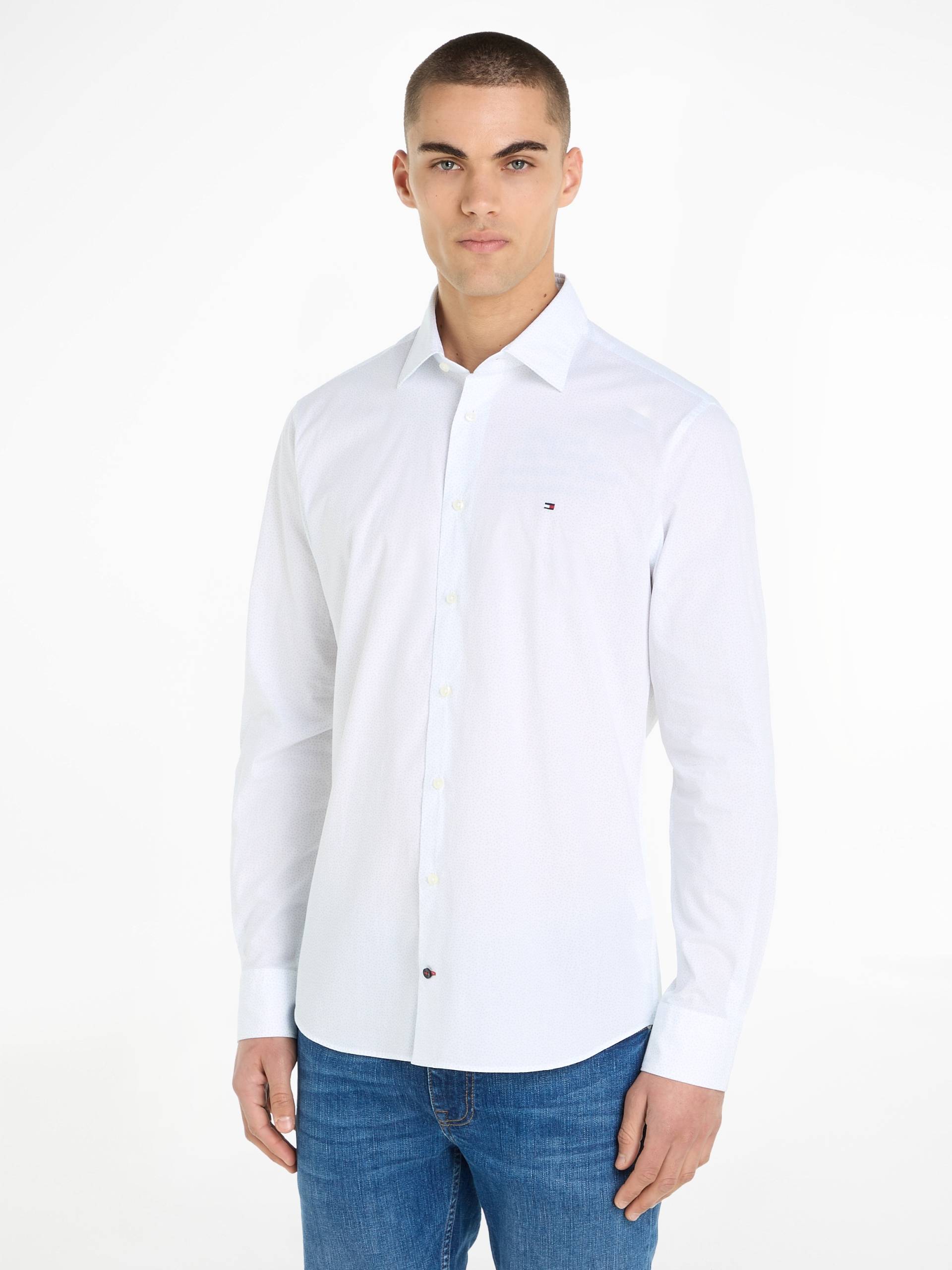 Tommy Hilfiger Langarmhemd »CL W-TILE PRINT RF SHIRT«, mit dezenter Labelflag auf der Brust Tommy Hilfiger Langarmhemd »CL W-TILE PRINT RF SHIRT«, mit dezenter Labelflag auf der Brust von TOMMY HILFIGER