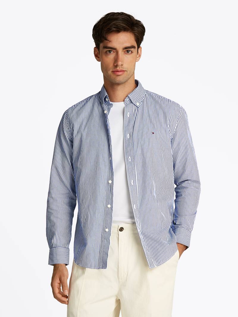 Tommy Hilfiger Langarmhemd »FLEX POPLIN CLASSIC STP RF SHIRT«, mit Sreifenmuster von TOMMY HILFIGER