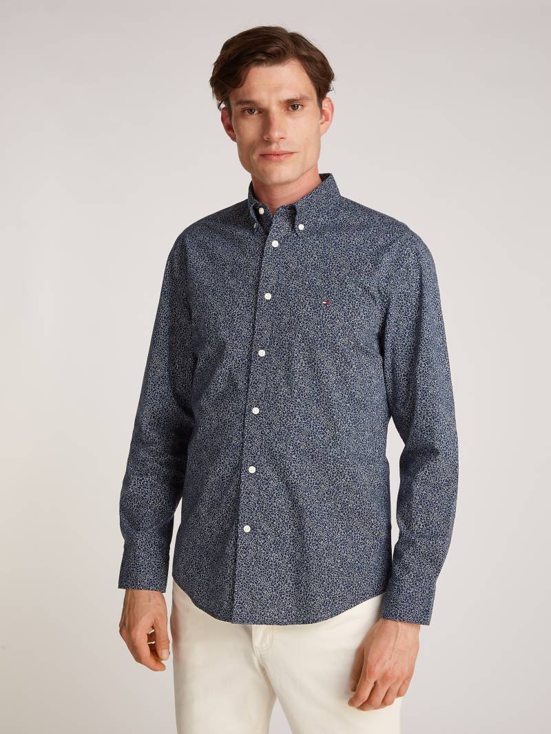 Tommy Hilfiger Langarmhemd »FLEX POPLIN LINR FLORAL RF SHIRT«, mit floralem Miniprint von TOMMY HILFIGER