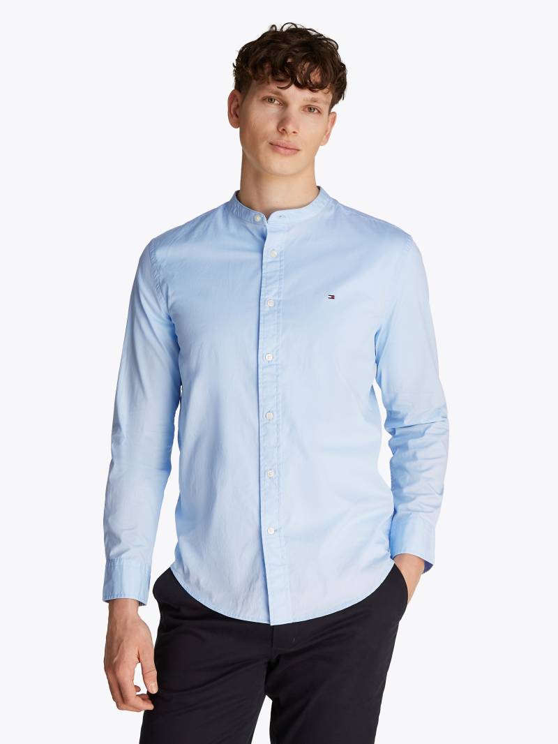 Tommy Hilfiger Langarmhemd »FLEX POPLIN SOLID MAO RF SHIRT« von TOMMY HILFIGER