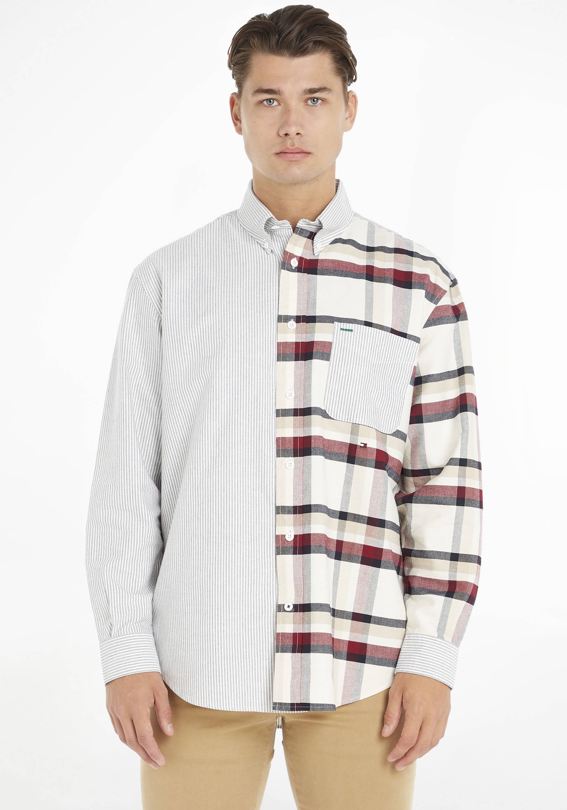 Tommy Hilfiger Langarmhemd »GLOBAL STP CHECK BLOCKING SHIRT« von TOMMY HILFIGER