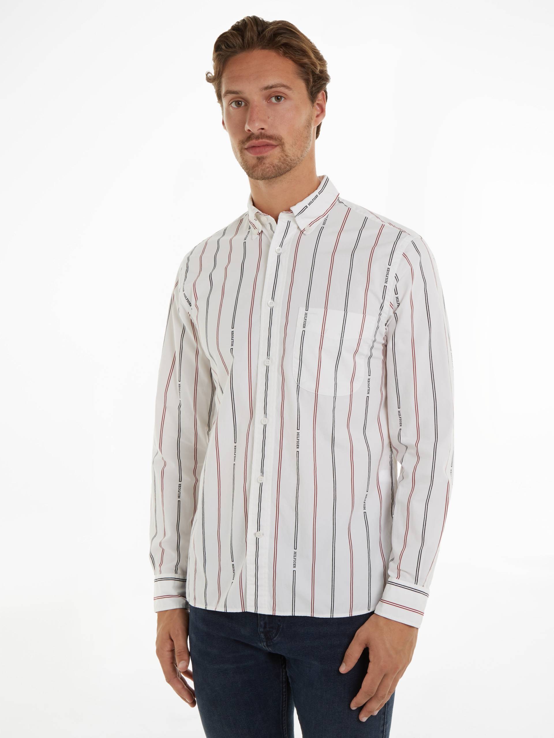 Tommy Hilfiger Langarmhemd »HILFIGER DOUBLE STP RF SHIRT« von TOMMY HILFIGER