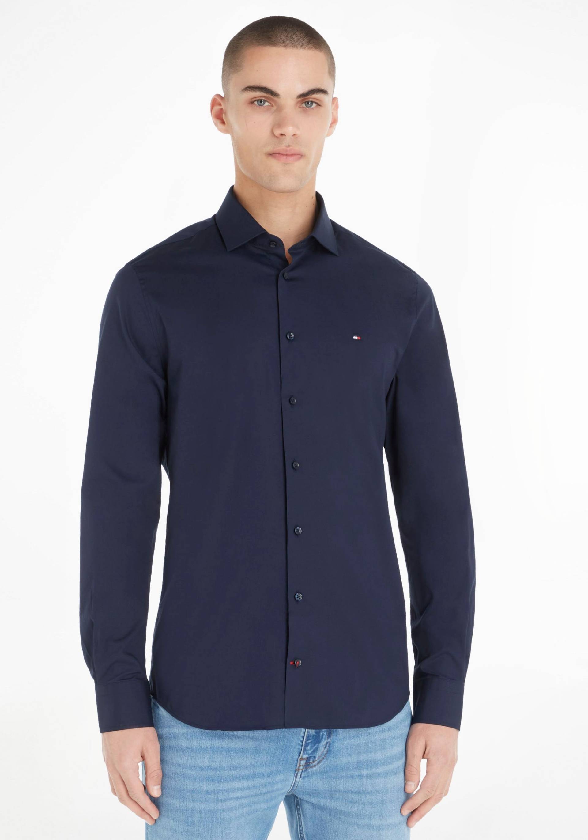 Tommy Hilfiger Langarmhemd »LA-Hemd Flex Poplin SF« von TOMMY HILFIGER