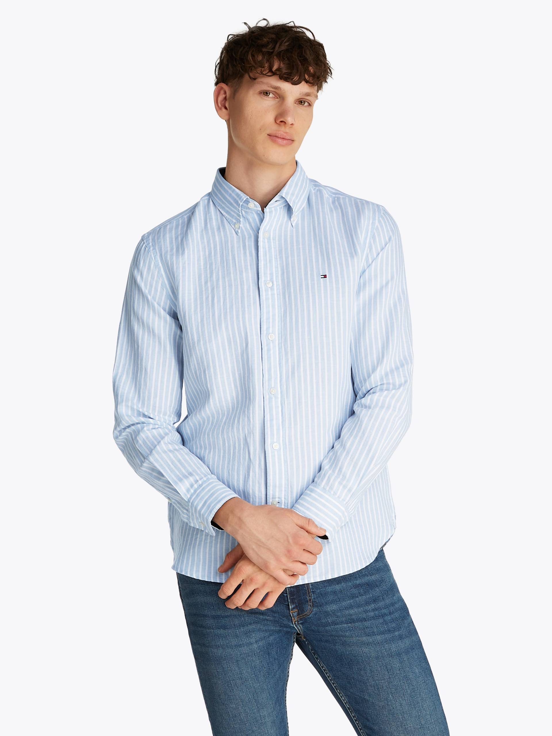 Tommy Hilfiger Langarmhemd »LINEN BLEND BOLD STRIPE«, mit feinen Streifen Tommy Hilfiger Langarmhemd »LINEN BLEND BOLD STRIPE«, mit feinen Streifen von TOMMY HILFIGER