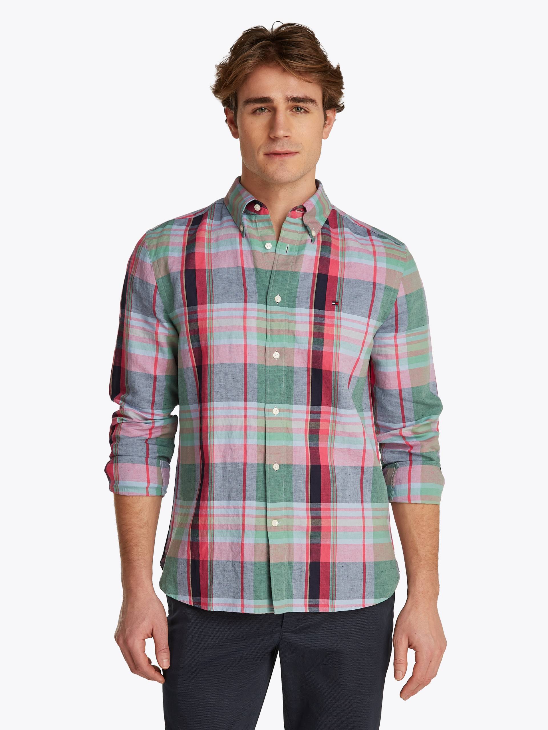Tommy Hilfiger Langarmhemd »LINEN BLEND MADRAS CHECK« Tommy Hilfiger Langarmhemd »LINEN BLEND MADRAS CHECK« von TOMMY HILFIGER