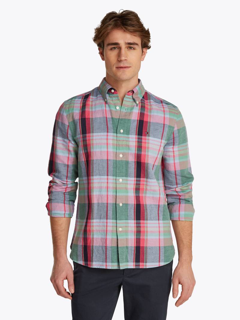 Tommy Hilfiger Langarmhemd »LINEN BLEND MADRAS CHECK« von TOMMY HILFIGER