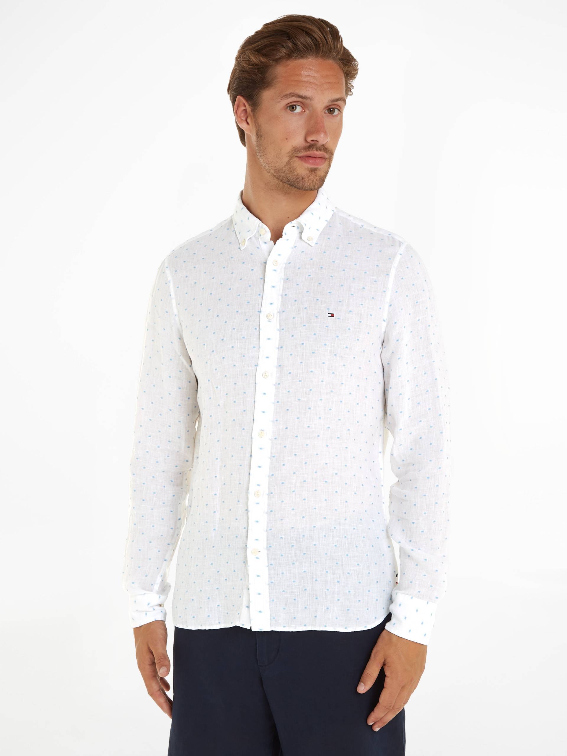 Tommy Hilfiger Langarmhemd »LINEN FIL COUPE SF SHIRT«, modisch gepunktet Tommy Hilfiger Langarmhemd »LINEN FIL COUPE SF SHIRT«, modisch gepunktet von TOMMY HILFIGER