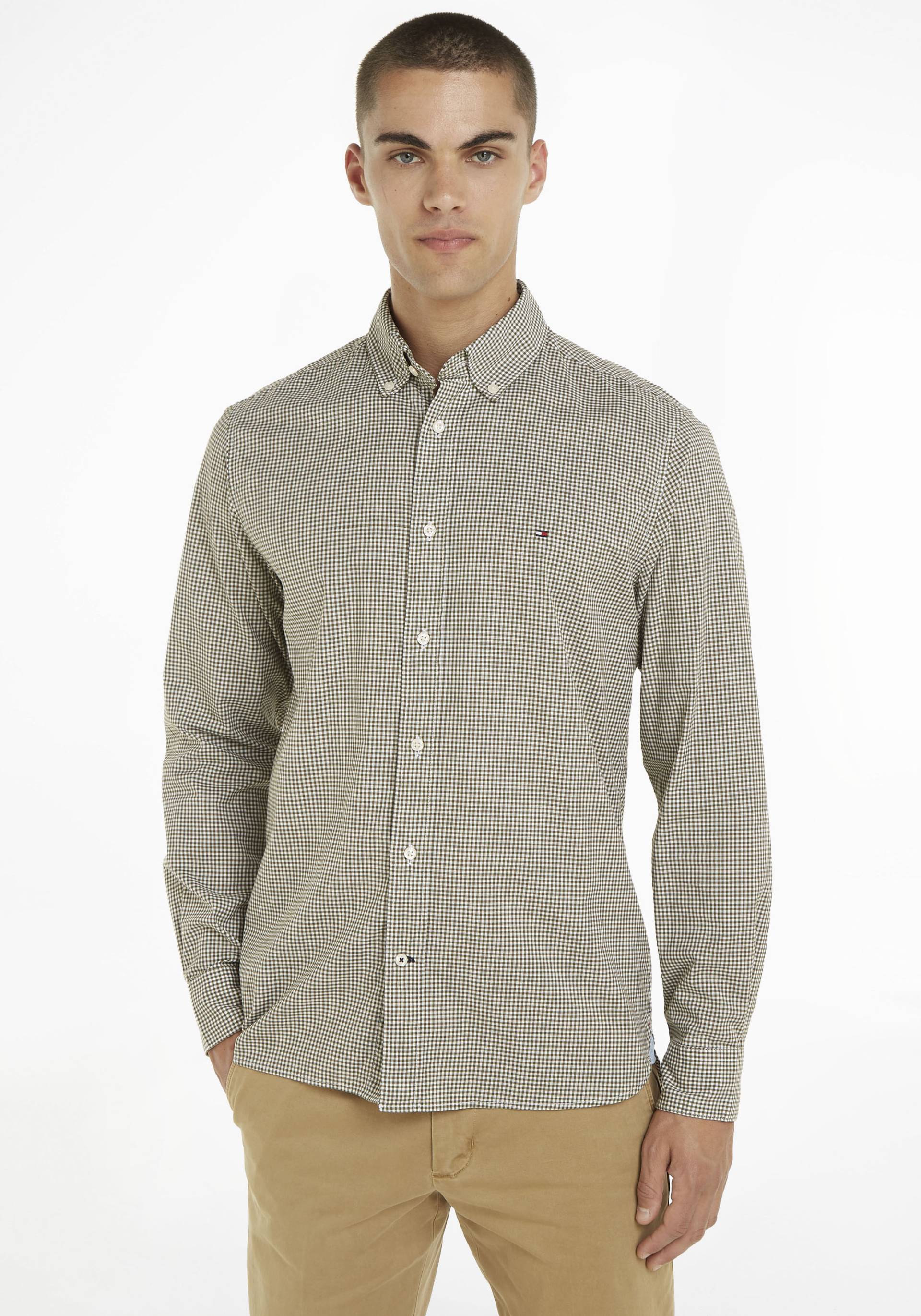 Tommy Hilfiger Langarmhemd »NAT. SOFT FLEX GINGHAM RF SHIRT« von TOMMY HILFIGER