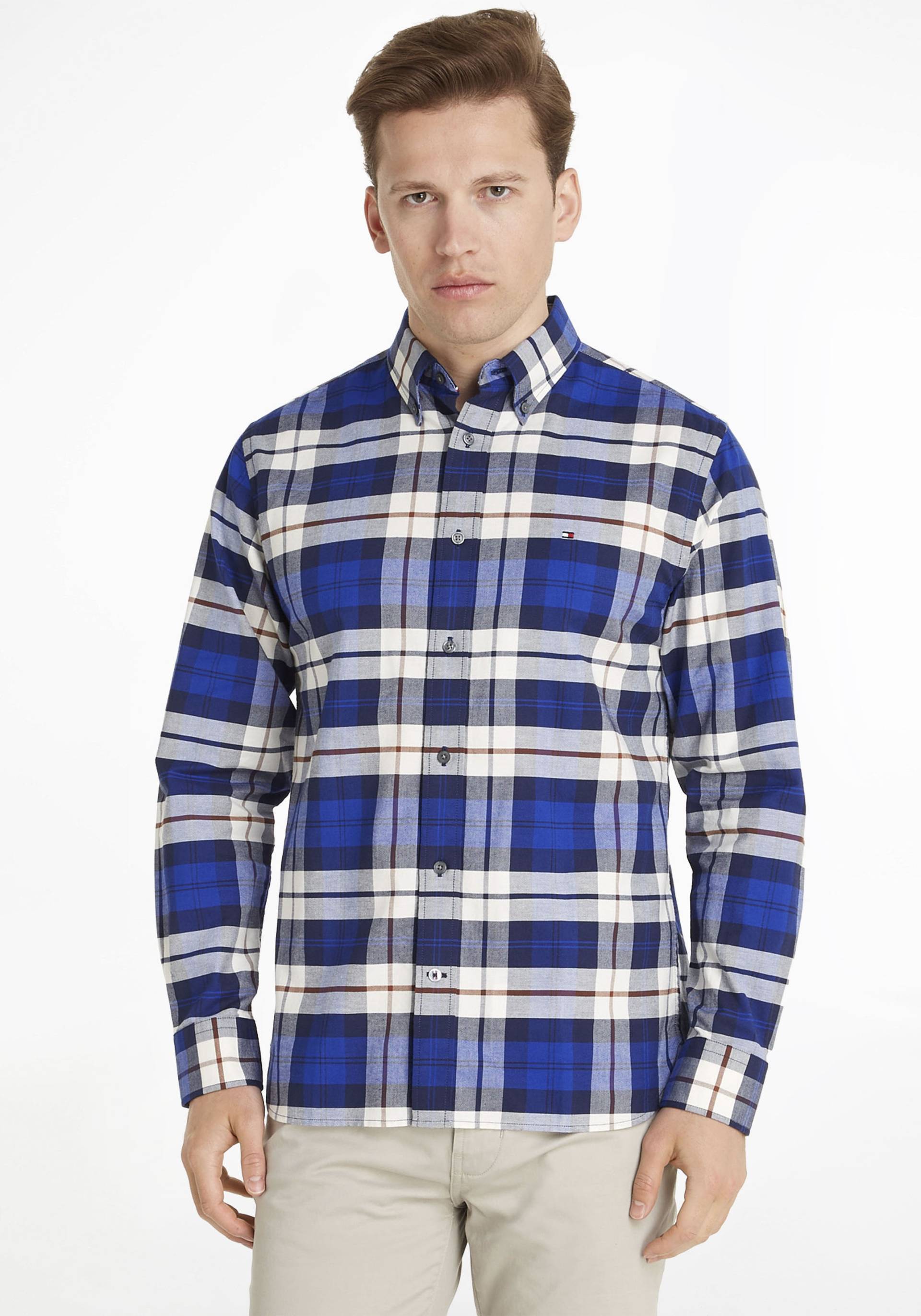 Tommy Hilfiger Langarmhemd »OXFORD BLACKWATCH RF SHIRT« von TOMMY HILFIGER