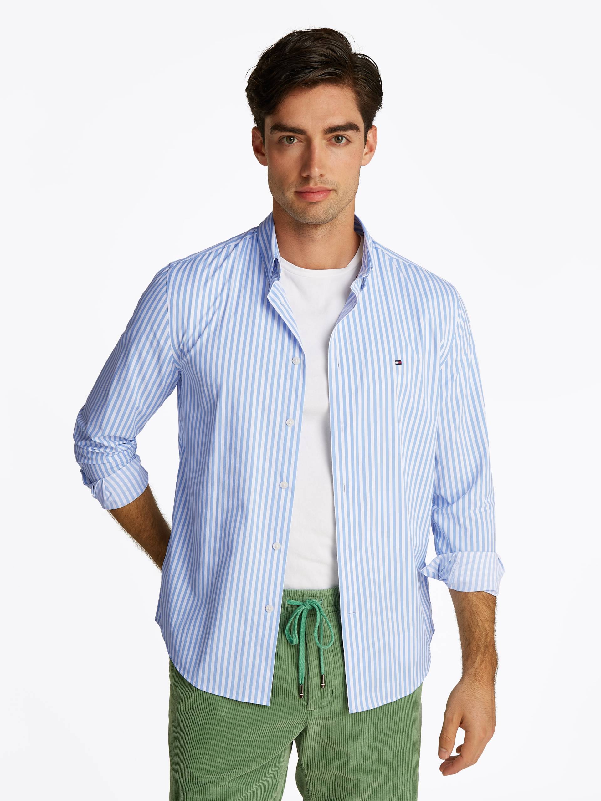 Tommy Hilfiger Langarmhemd »PERFORMANCE STRIPE RF SHIRT« von TOMMY HILFIGER