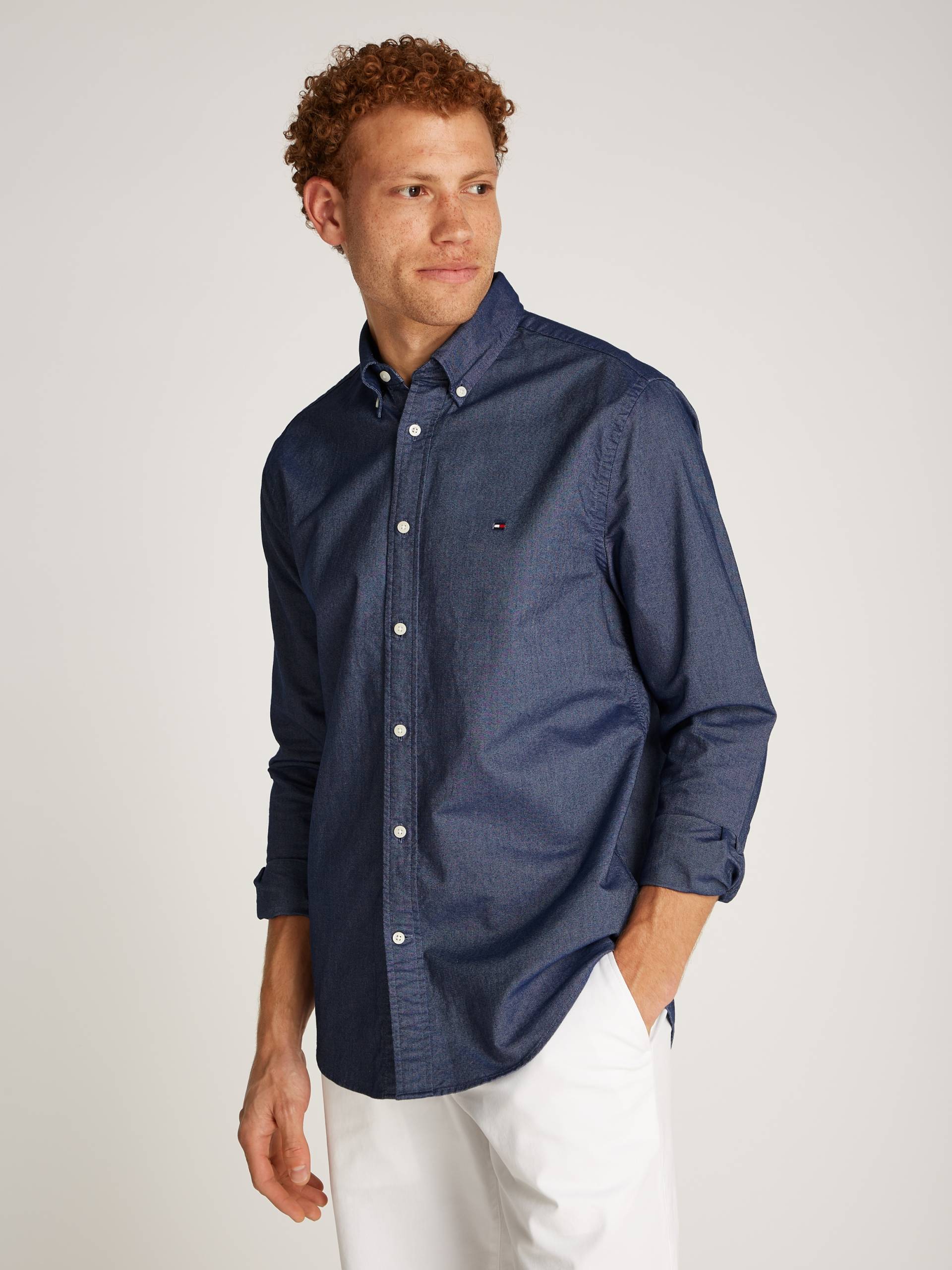Tommy Hilfiger Langarmhemd »SOLID HERITAGE OXFORD RF SHIRT« Tommy Hilfiger Langarmhemd »SOLID HERITAGE OXFORD RF SHIRT« von TOMMY HILFIGER