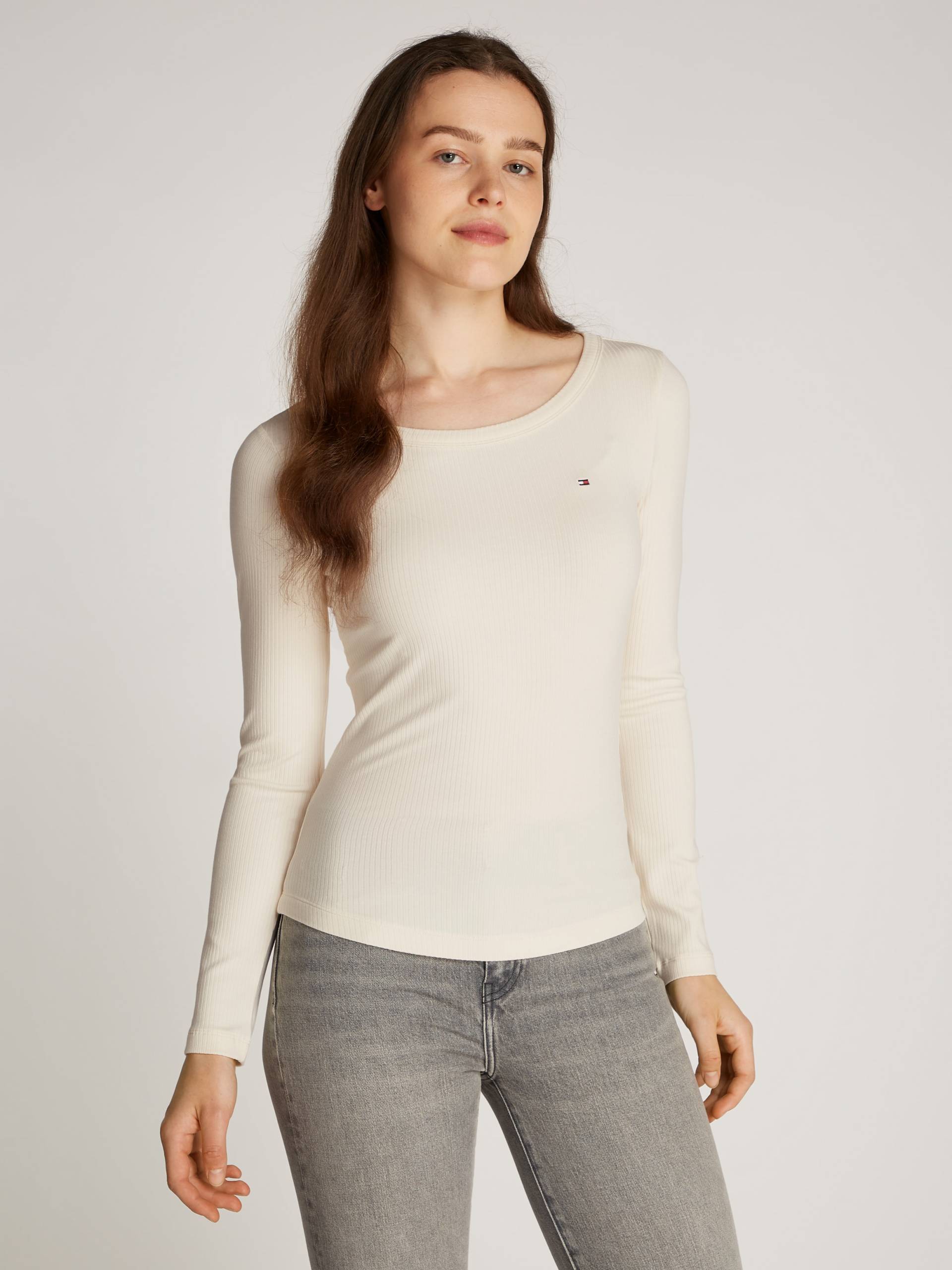 Tommy Hilfiger Langarmshirt »SLIM 5X2 RIB O-NK LS«, mit Struktur Tommy Hilfiger Langarmshirt »SLIM 5X2 RIB O-NK LS«, mit Struktur von TOMMY HILFIGER