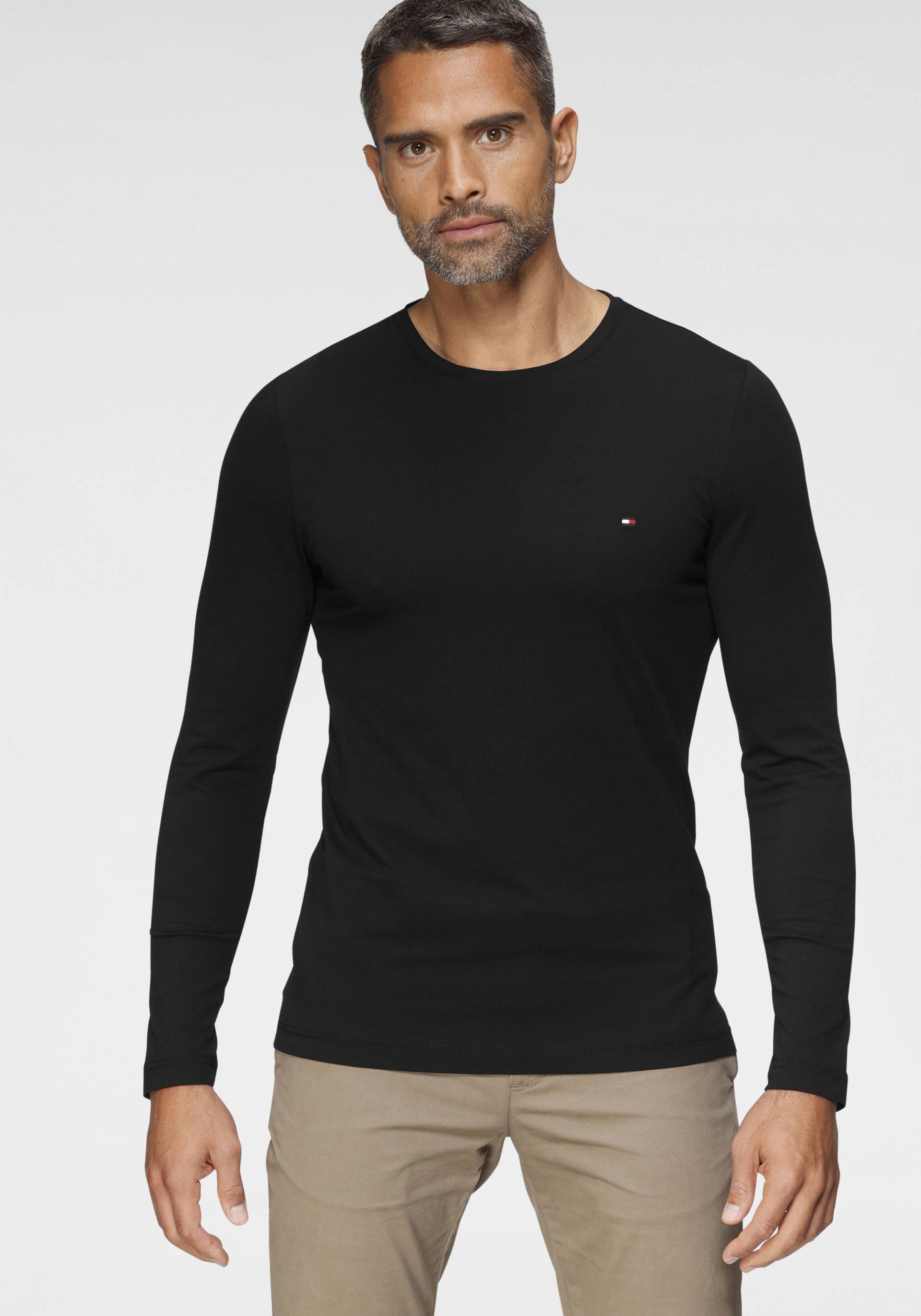 Tommy Hilfiger Langarmshirt »STRETCH SLIM FIT LONG SLEEVE« von TOMMY HILFIGER