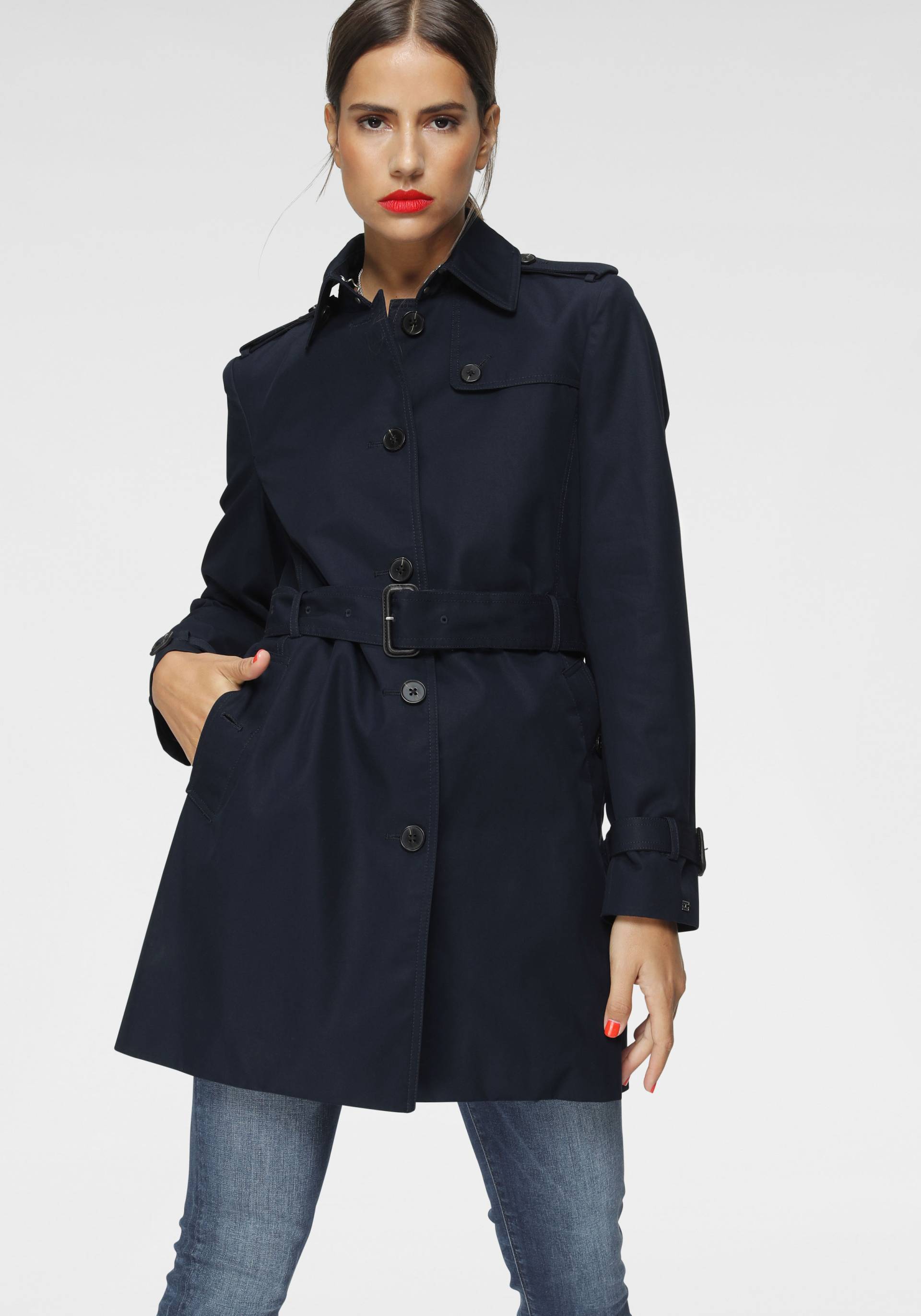 Tommy Hilfiger Langjacke »HERITAGE SINGLE BREASTED TRENCH« von TOMMY HILFIGER