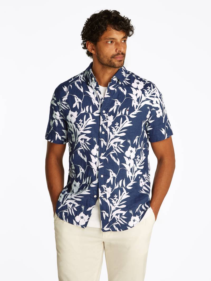 Tommy Hilfiger Leinenhemd »LINEN TROPICAL PRT SS RF SHIRT«, mit Allover Flowerprint von TOMMY HILFIGER