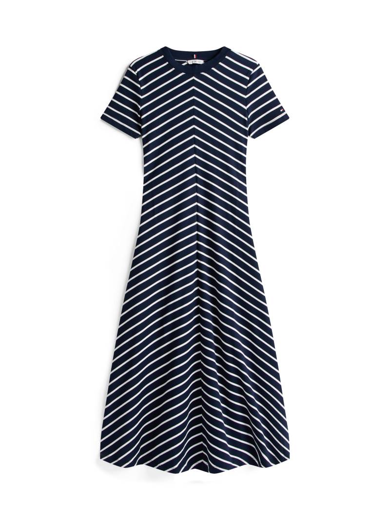 Tommy Hilfiger Midikleid »MODERN F&F MIDI DRESS«, mit Logostickerei, mit Teilungsnähten von TOMMY HILFIGER